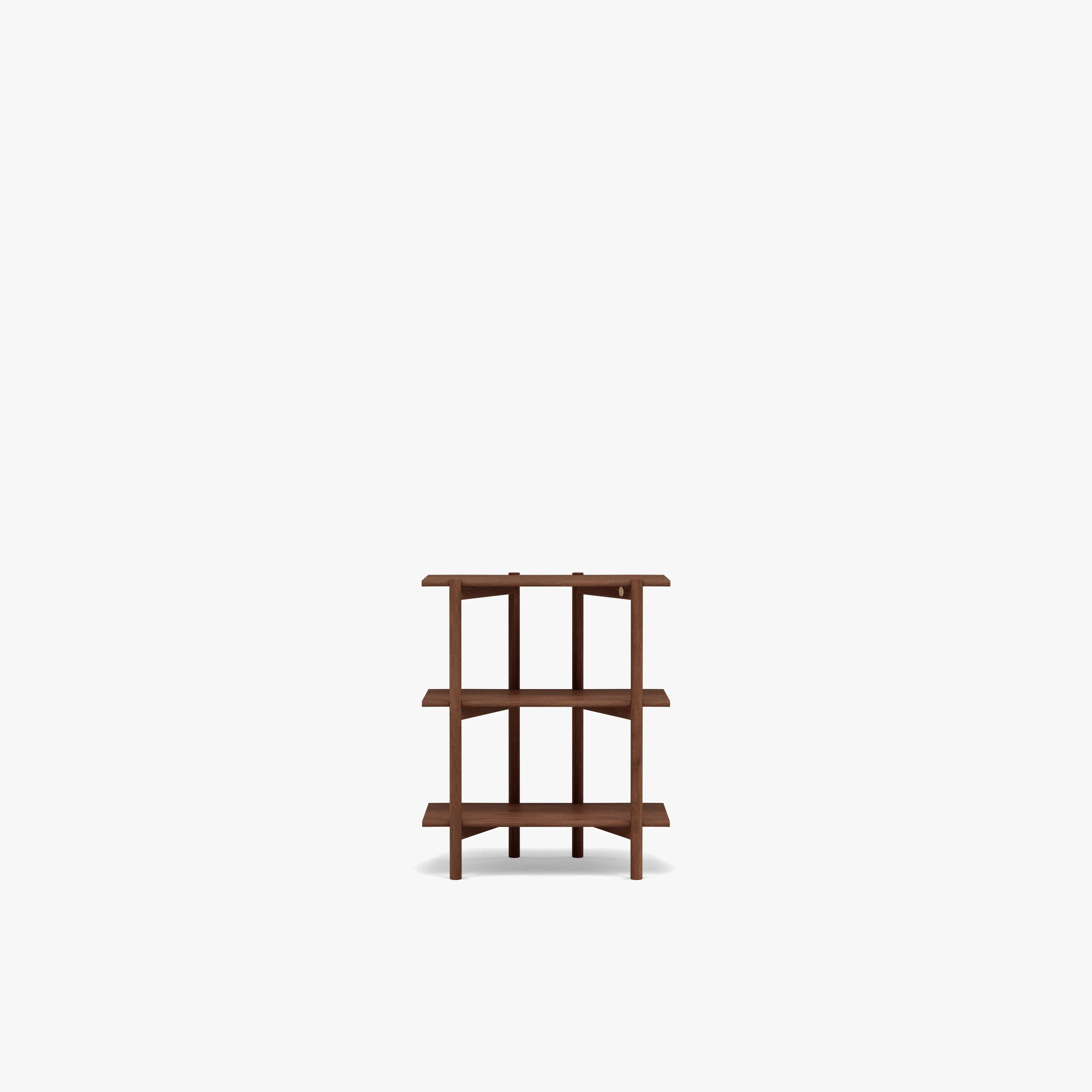 Olivia Modular Shelf Single 28" x 14" x 34" Solid American Walnut