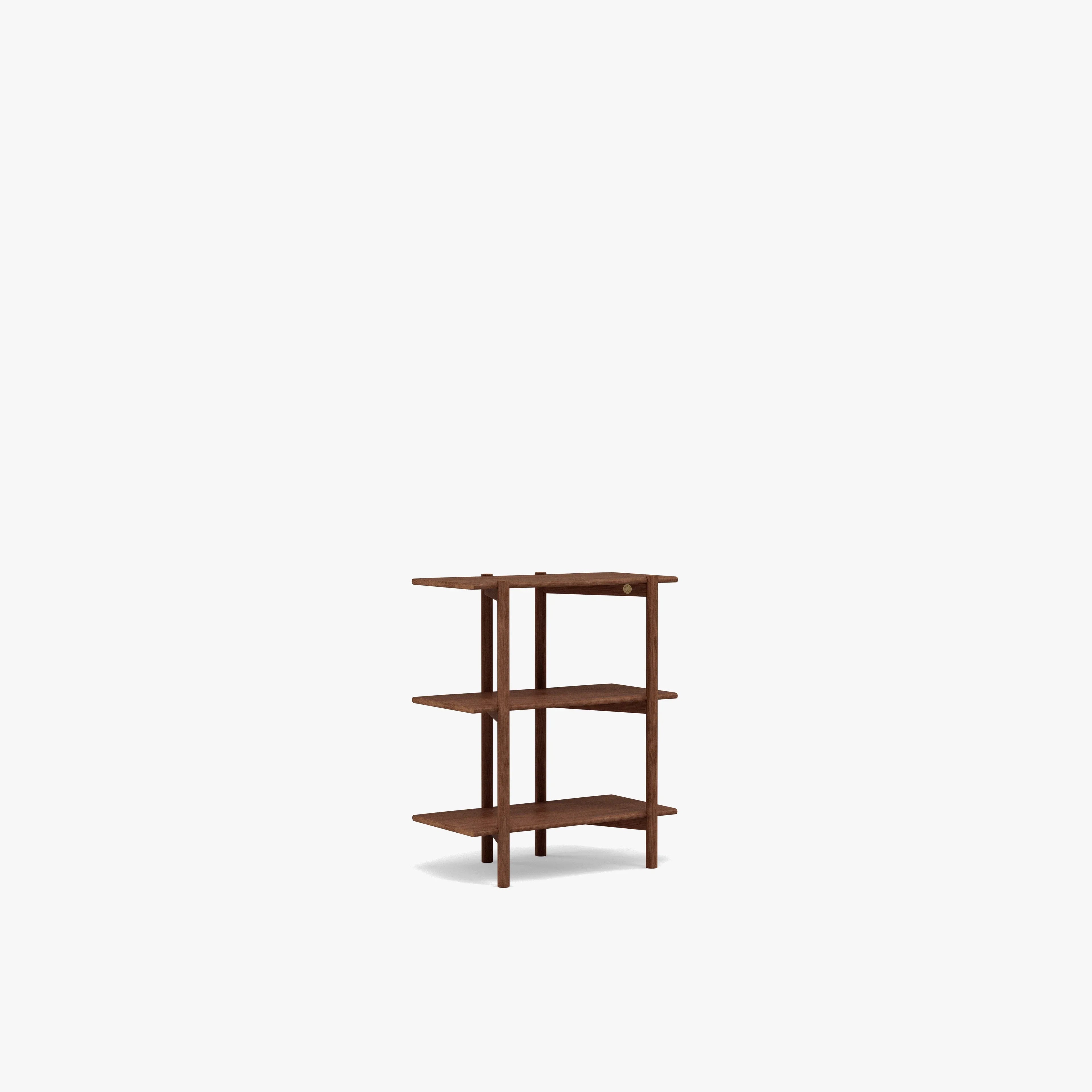 Olivia Modular Shelf Single 28" x 14" x 34" Solid American Walnut