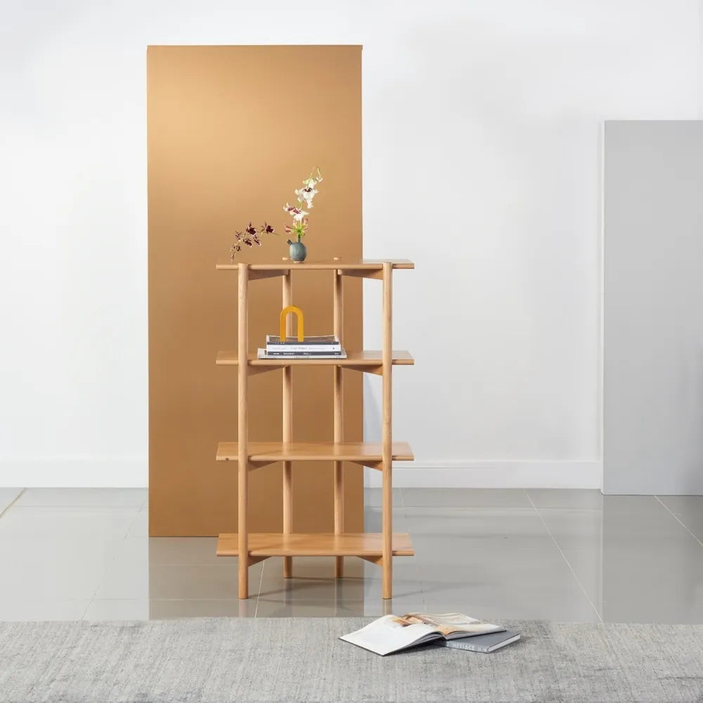 Olivia Modular Shelf Single 28" x 14" x 48" Solid American Oak