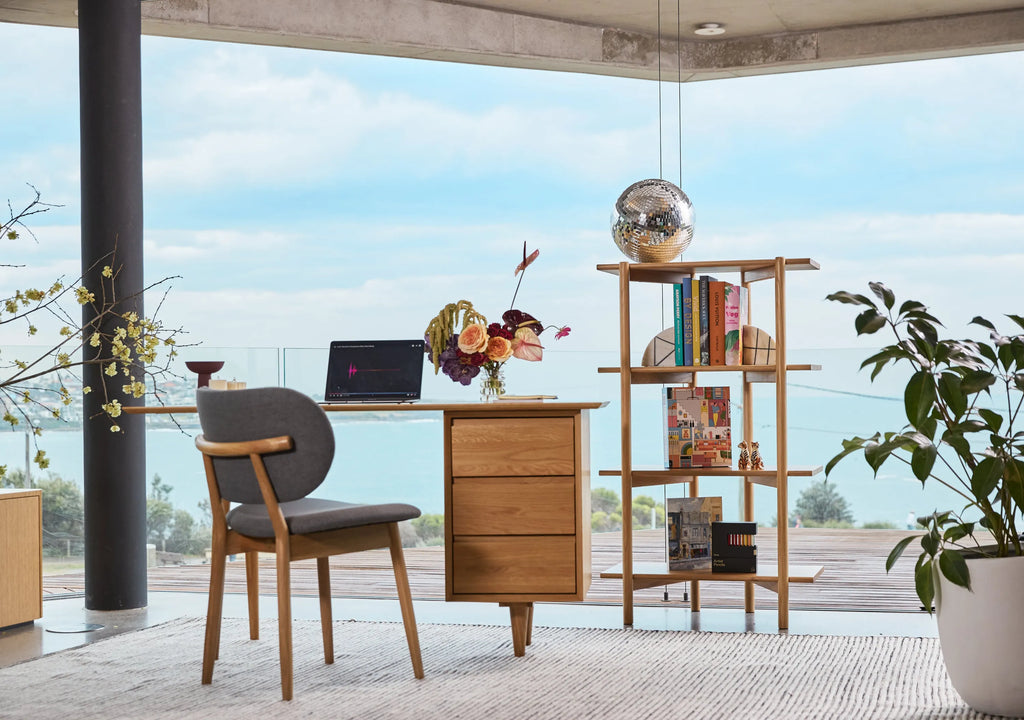 Olivia Modular Shelf Single 28" x 14" x 48" Solid American Oak