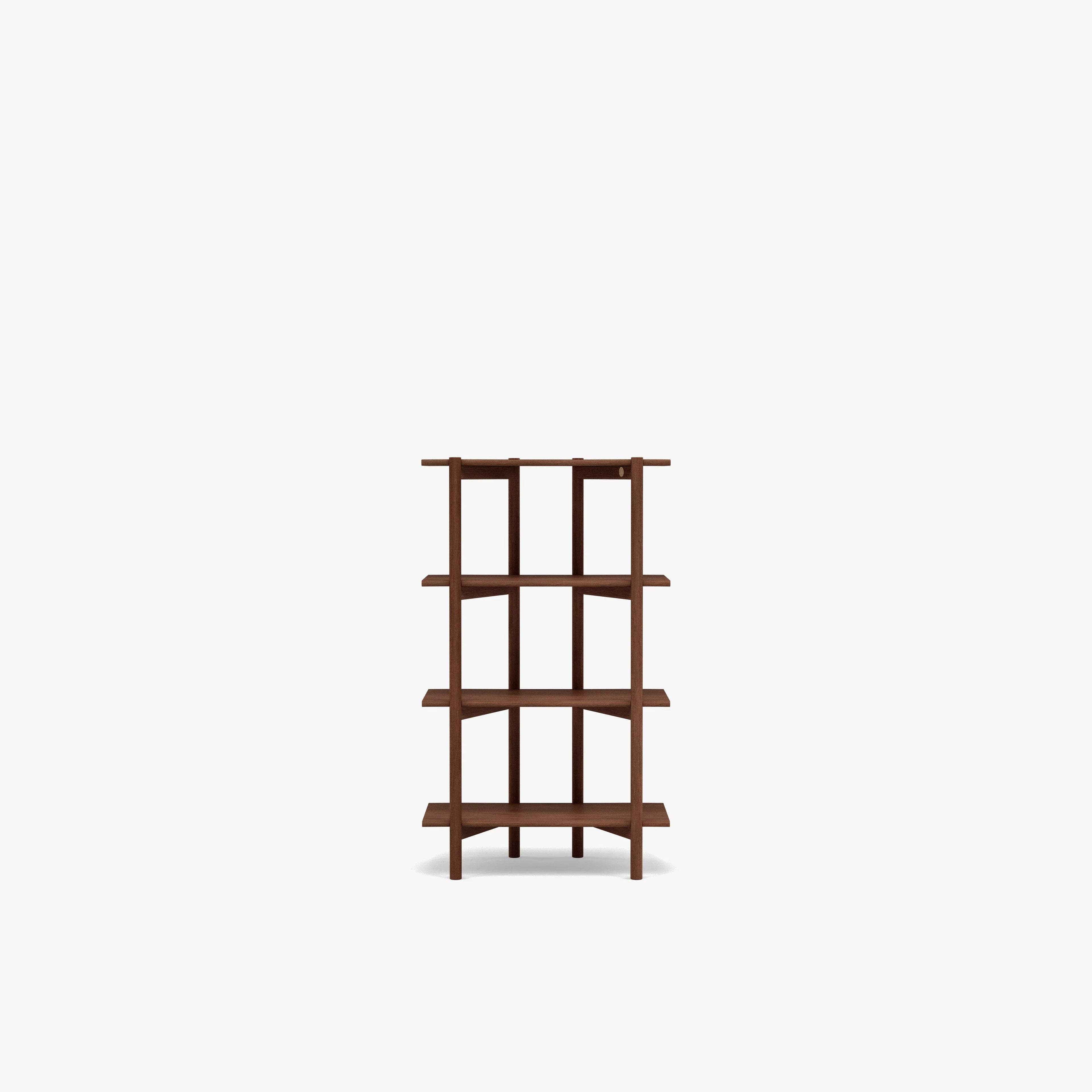 Olivia Modular Shelf Single 28" x 14" x 48" Solid American Walnut