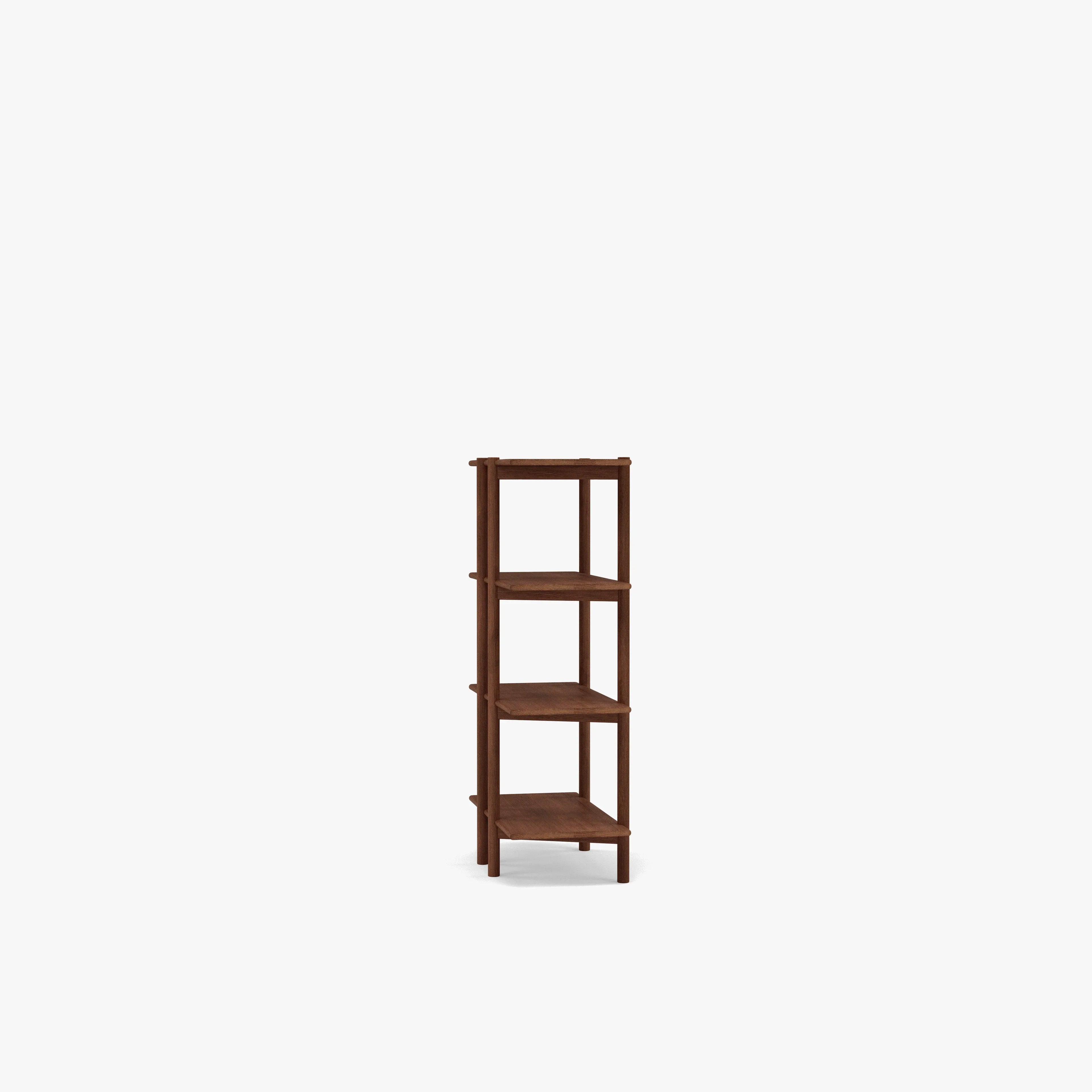 Olivia Modular Shelf Single 28" x 14" x 48" Solid American Walnut