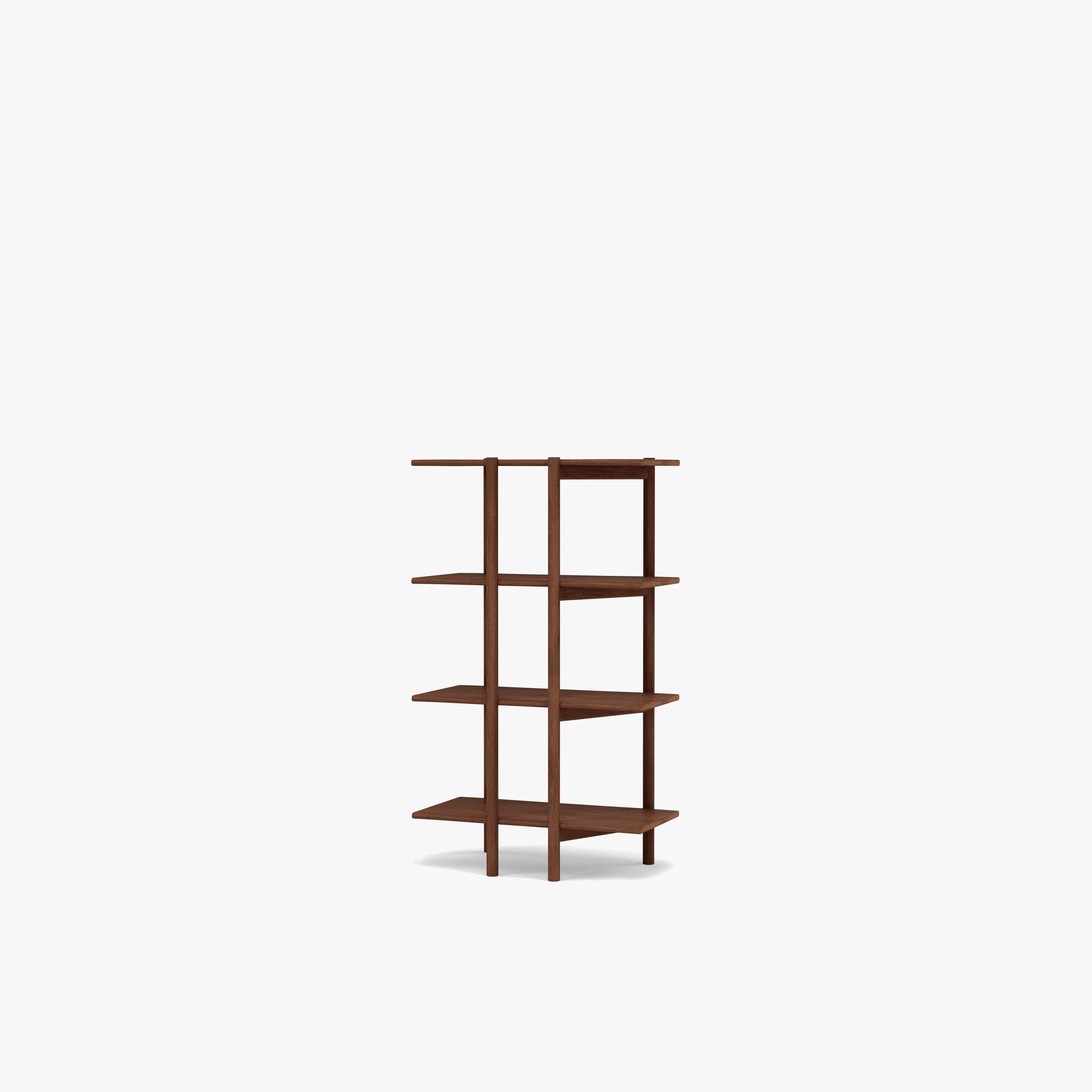 Olivia Modular Shelf Single 28" x 14" x 48" Solid American Walnut