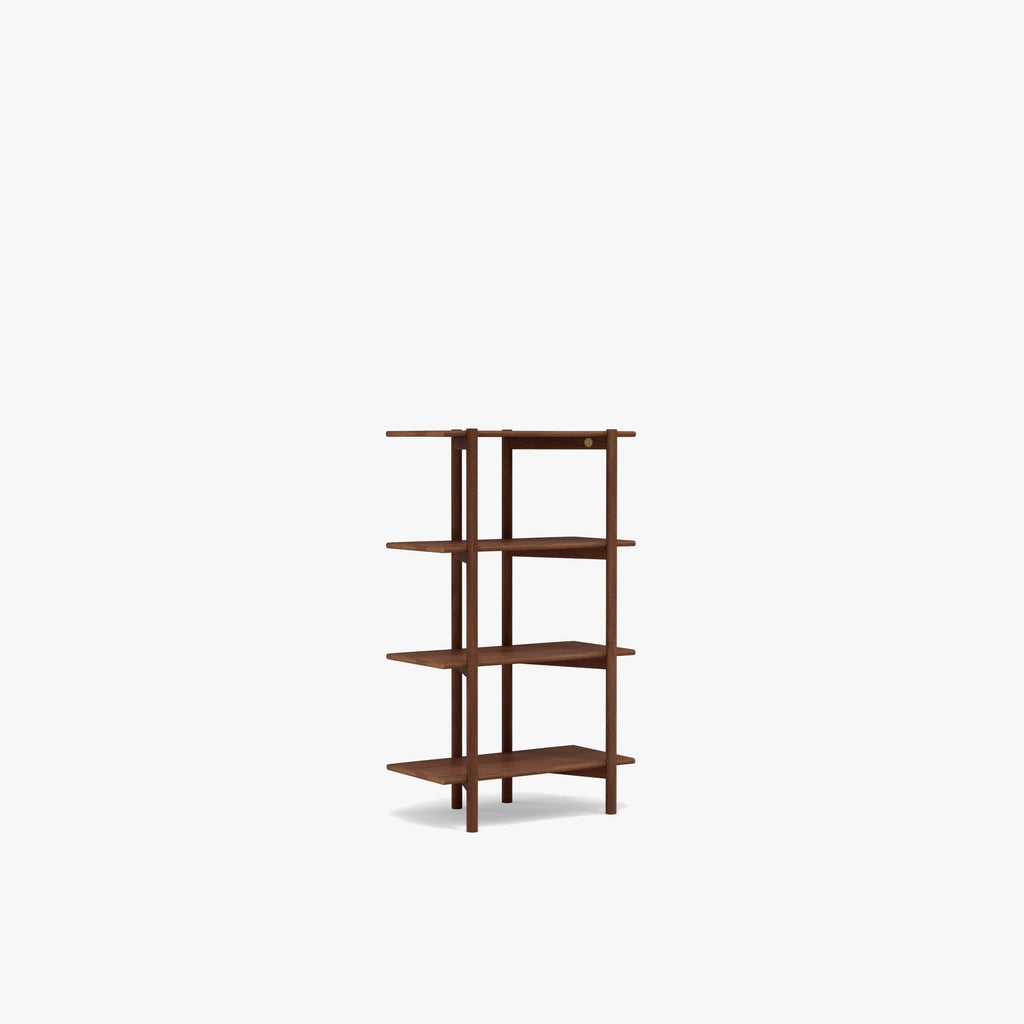 Olivia Modular Shelf Single 28" x 14" x 48" Solid American Walnut