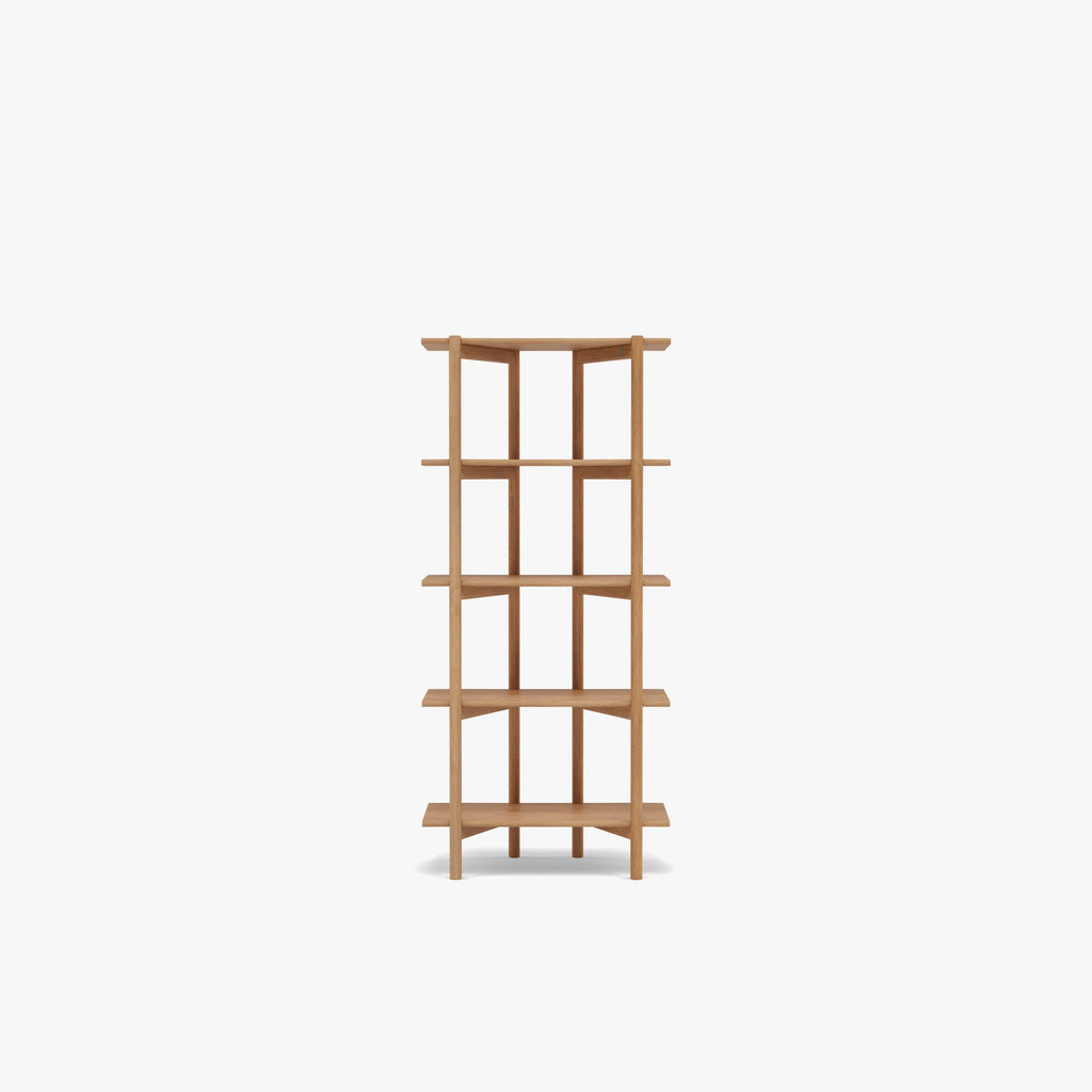 Olivia Modular Shelf Single 28" x 14" x 62" Solid American Oak