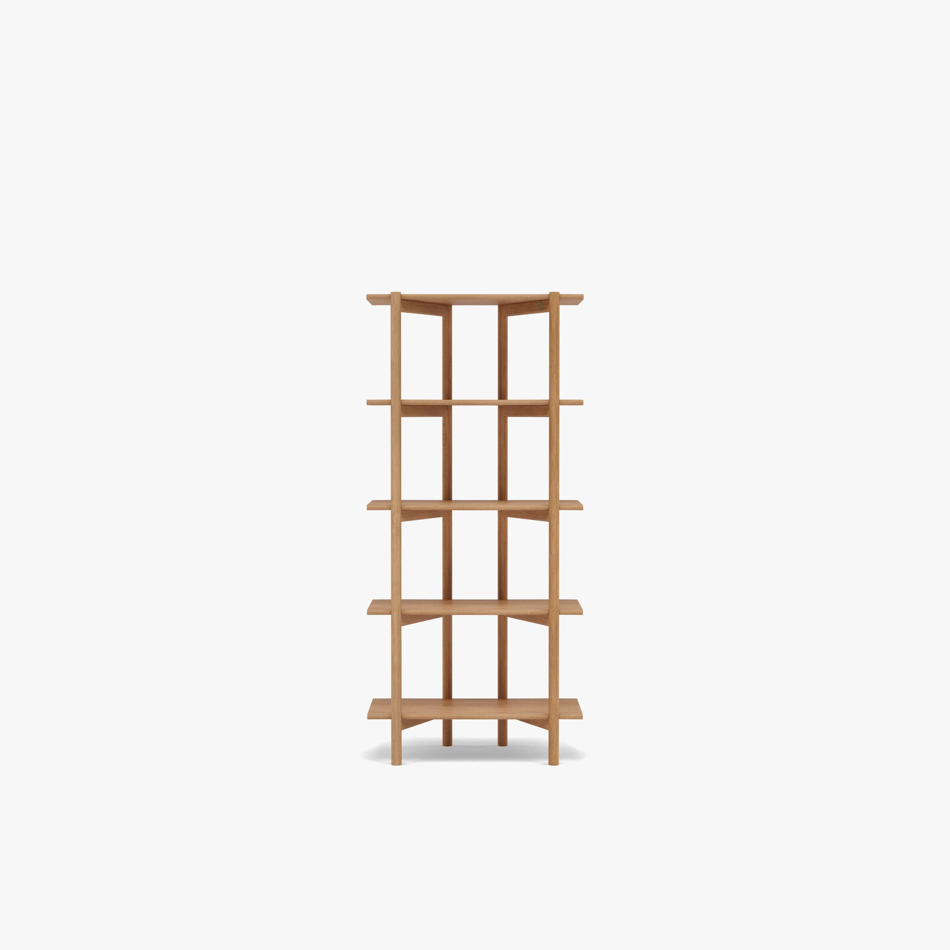 Olivia Modular Shelf Single 28" x 14" x 62" Solid American Oak