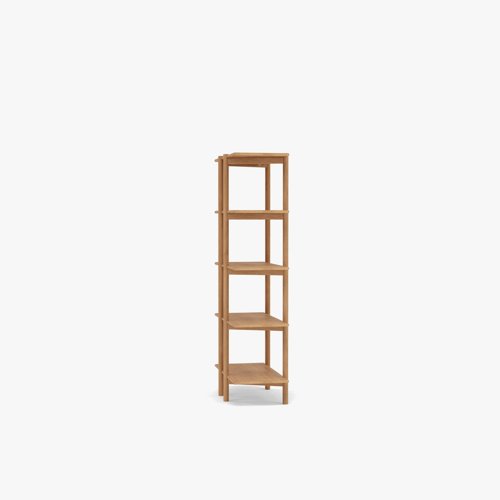 Olivia Modular Shelf Single 28" x 14" x 62" Solid American Oak