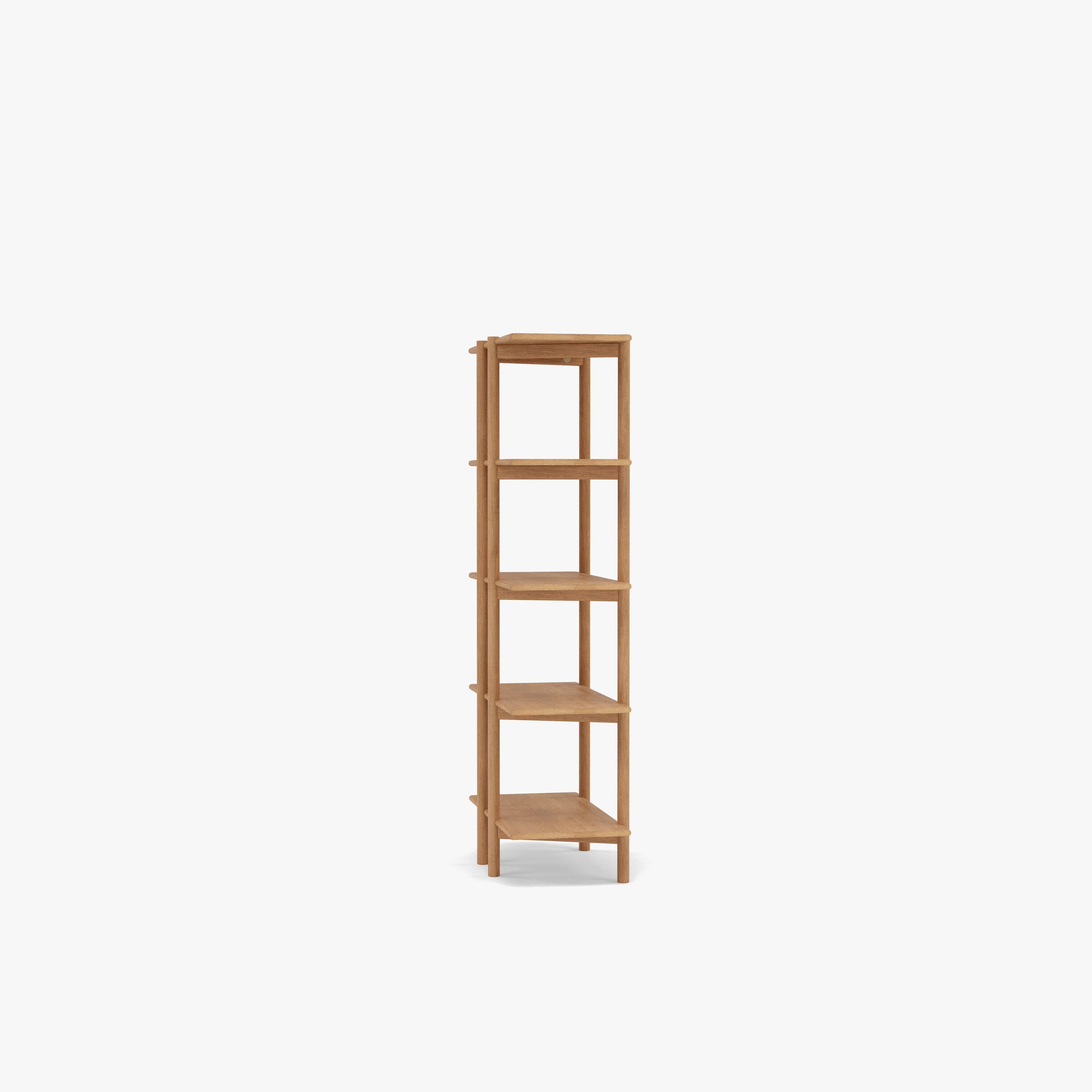 Olivia Modular Shelf Single 28" x 14" x 62" Solid American Oak