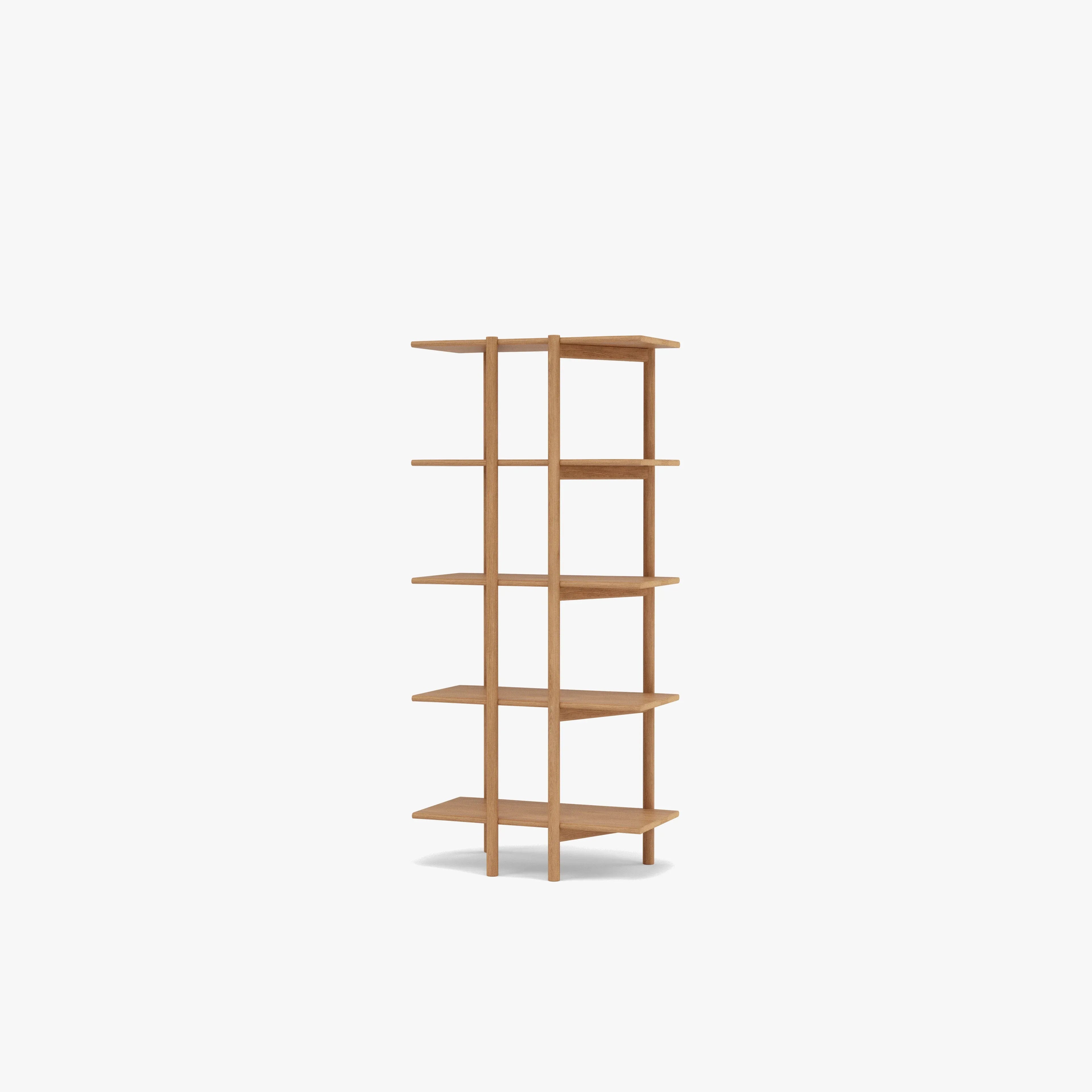 Olivia Modular Shelf Single 28" x 14" x 62" Solid American Oak