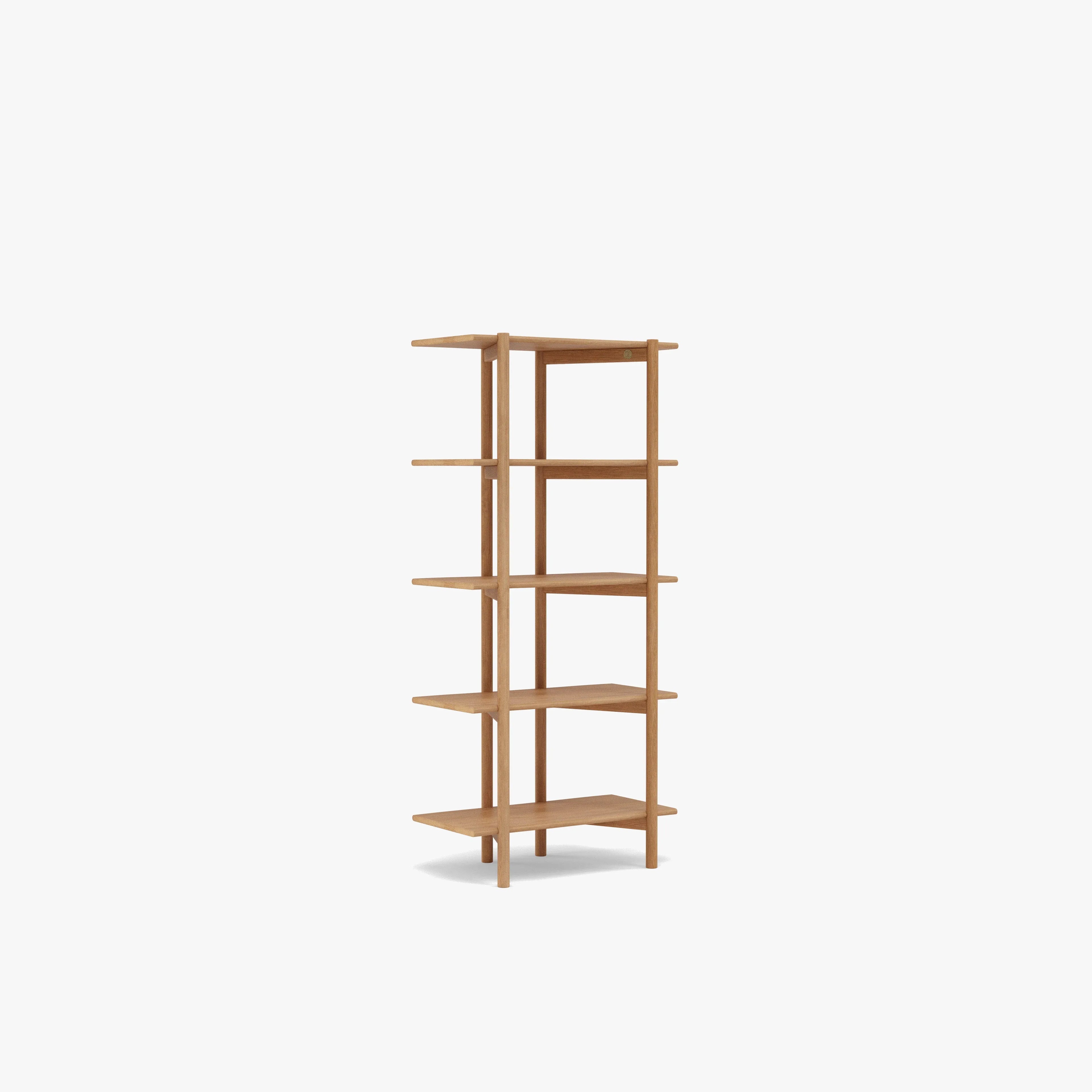 Olivia Modular Shelf Single 28" x 14" x 62" Solid American Oak