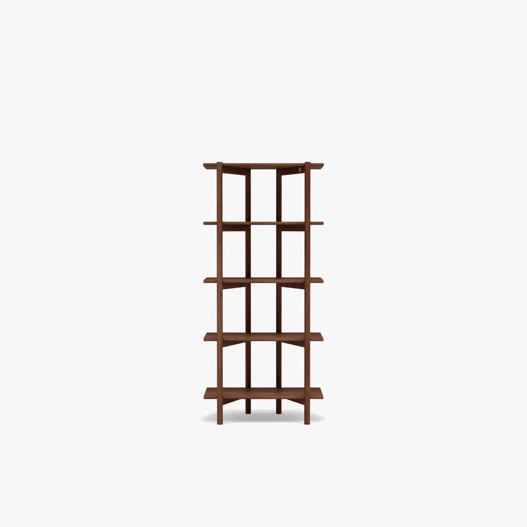 Olivia Modular Shelf Single 28" x 14" x 62" Solid American Walnut