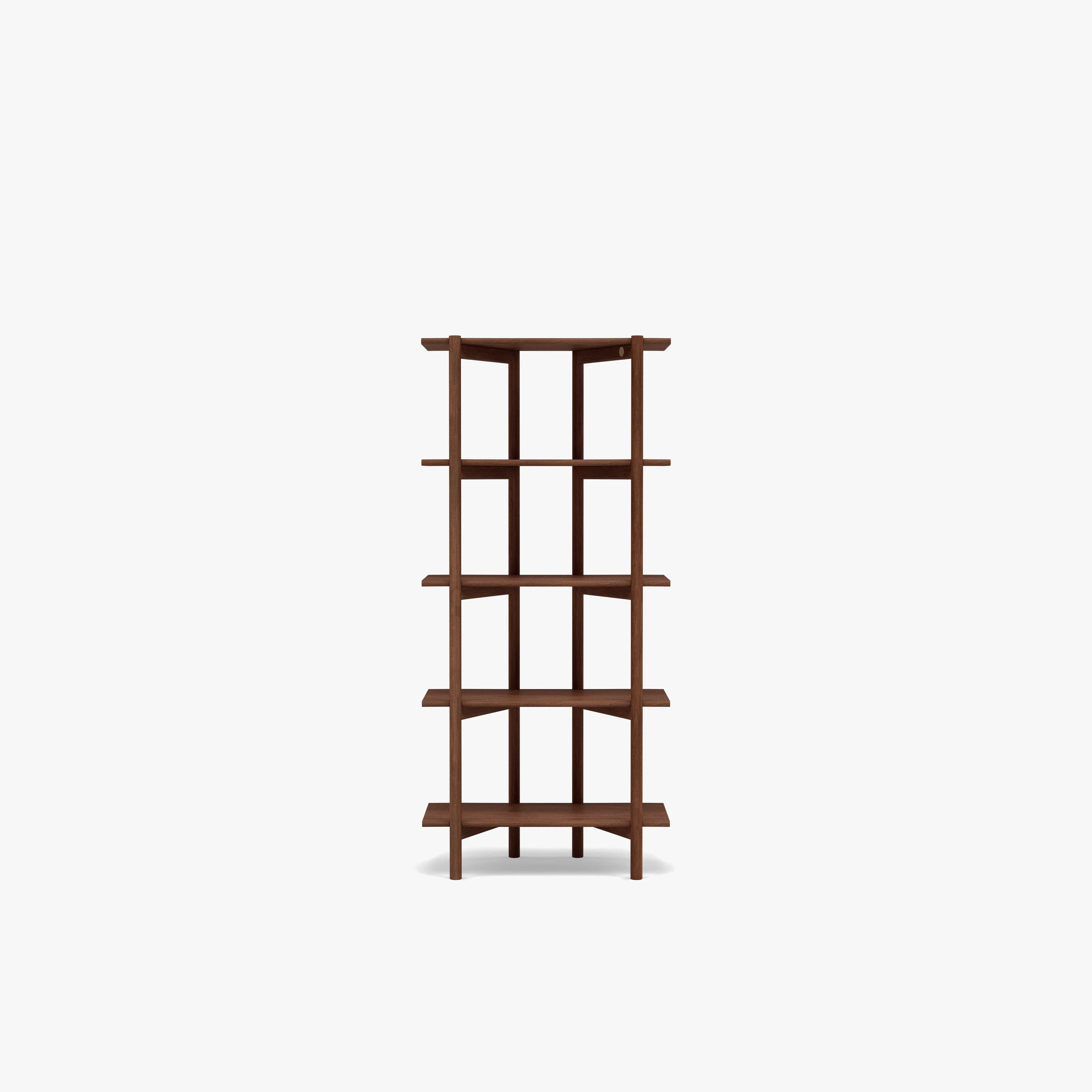 Olivia Modular Shelf Single 28" x 14" x 62" Solid American Walnut