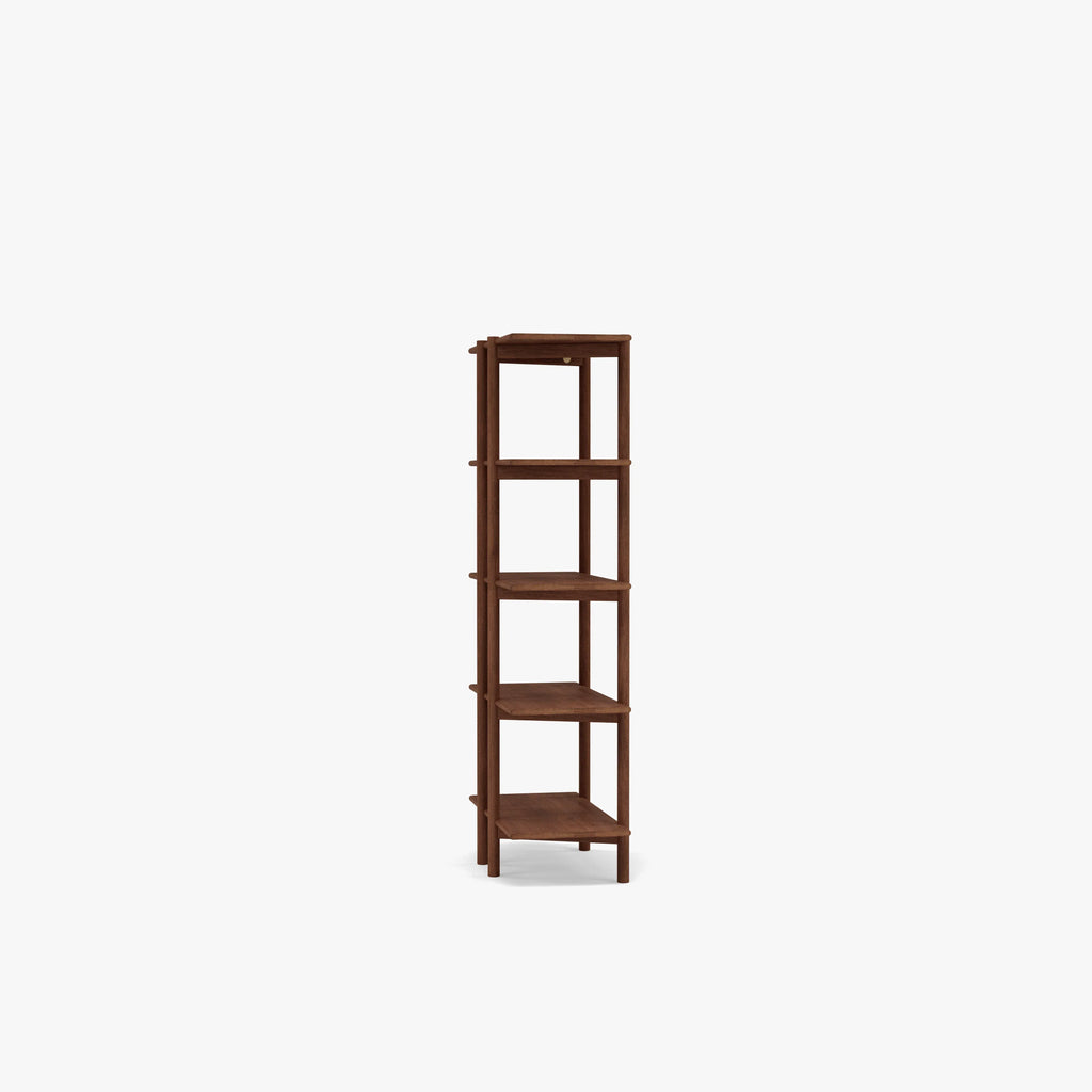 Olivia Modular Shelf Single 28" x 14" x 62" Solid American Walnut