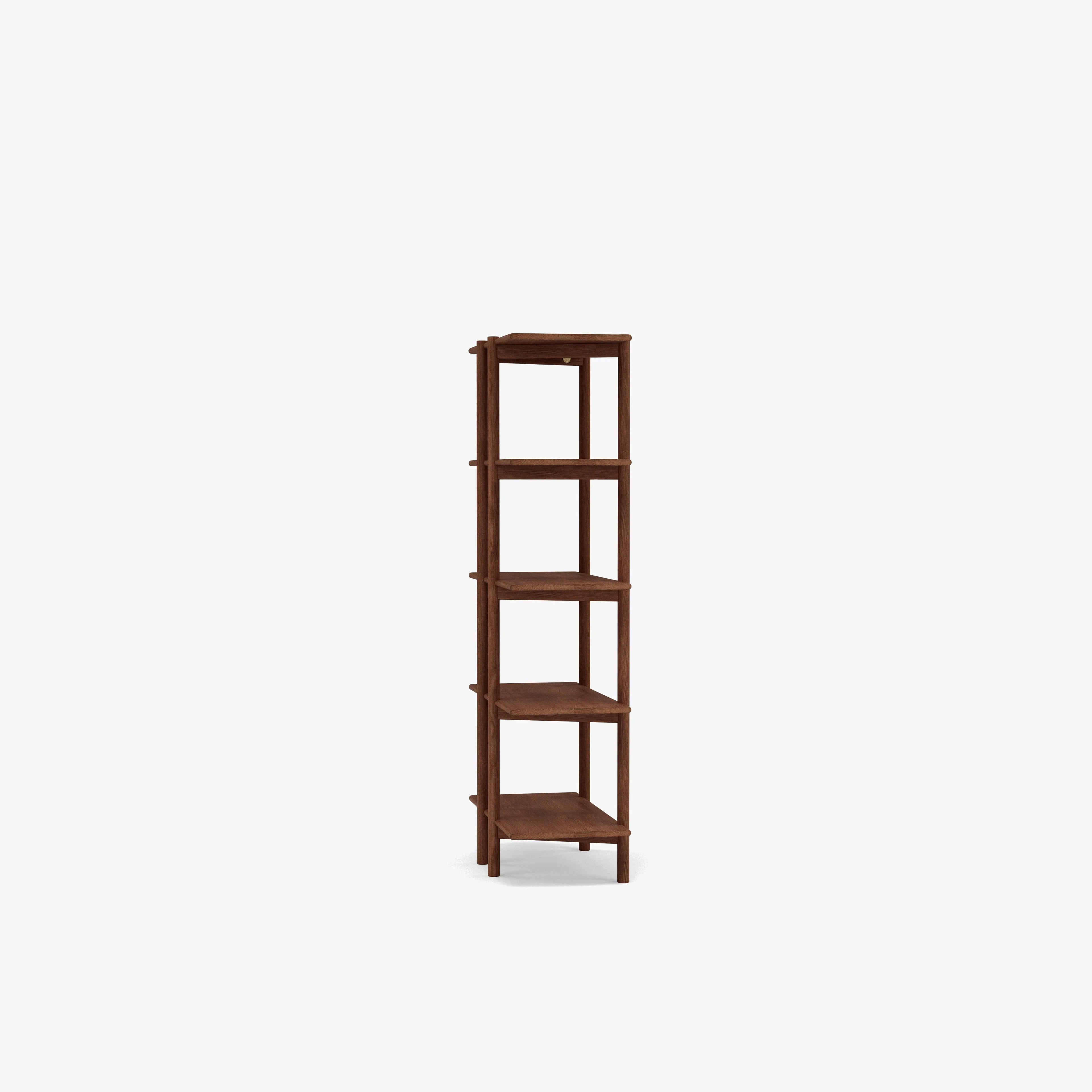 Olivia Modular Shelf Single 28" x 14" x 62" Solid American Walnut