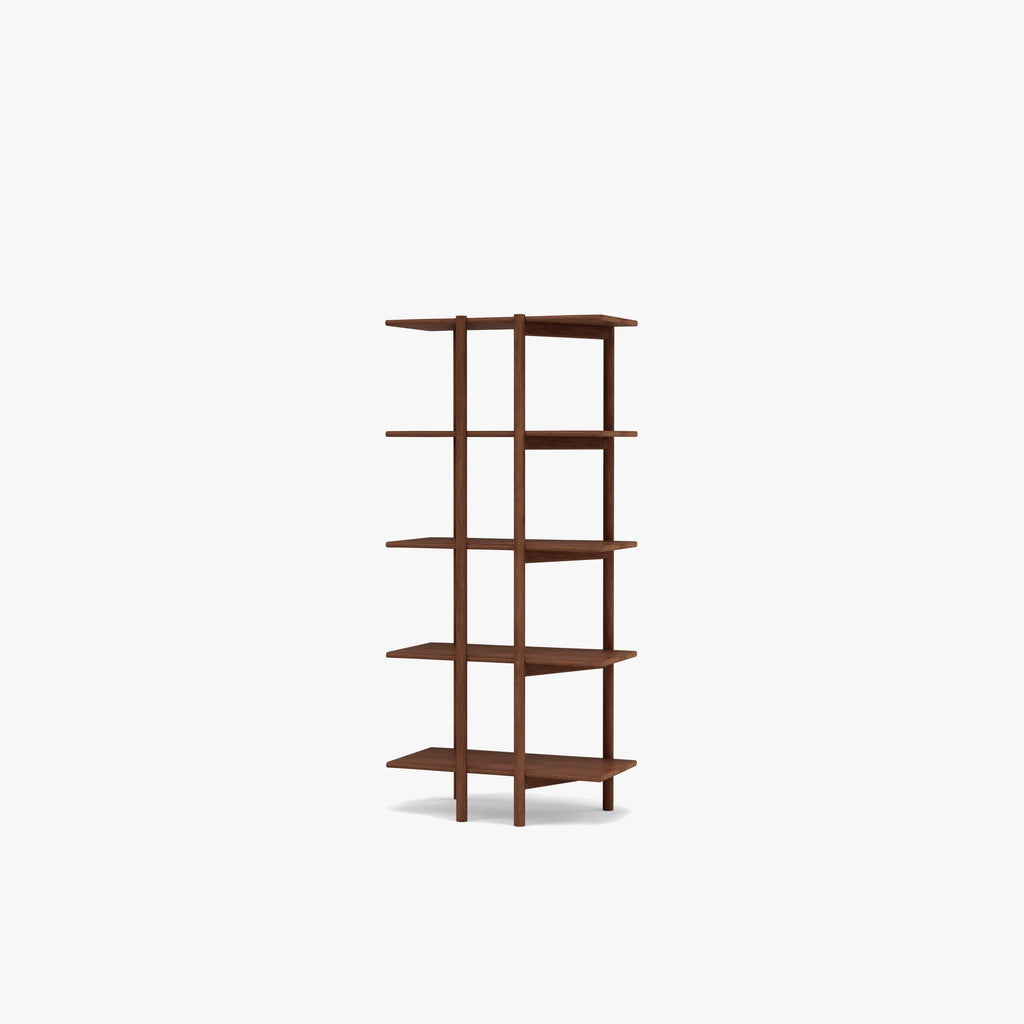 Olivia Modular Shelf Single 28" x 14" x 62" Solid American Walnut