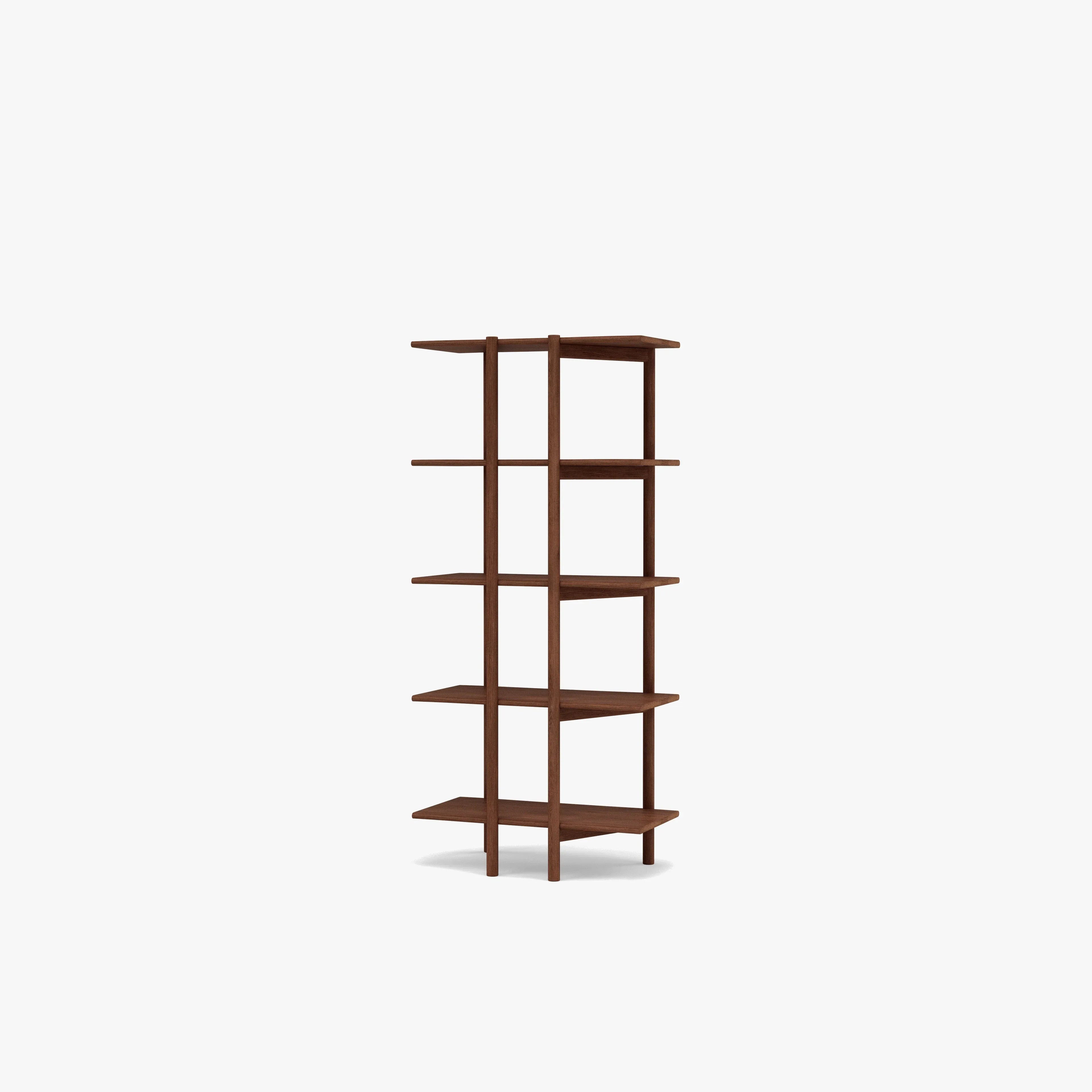 Olivia Modular Shelf Single 28" x 14" x 62" Solid American Walnut