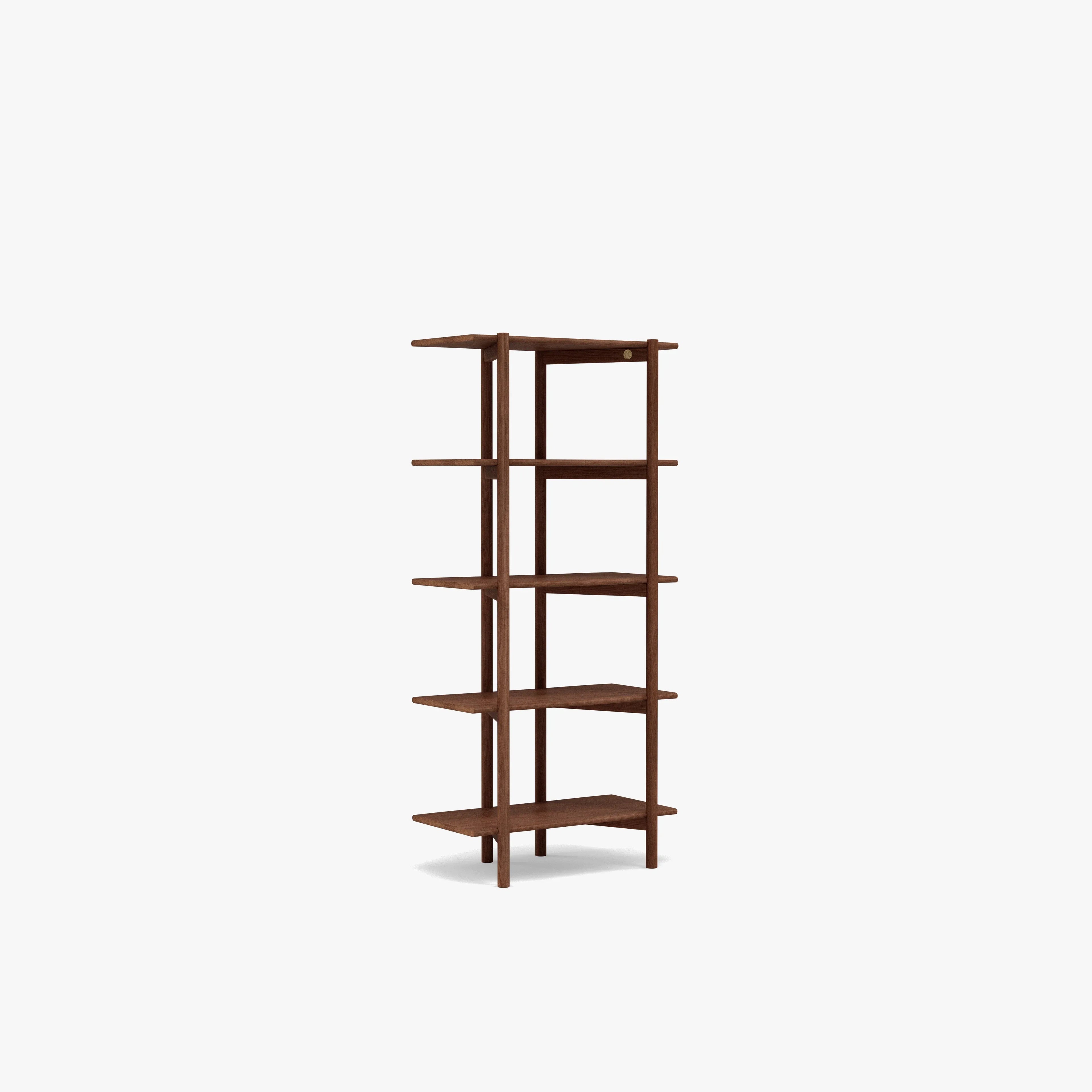 Olivia Modular Shelf Single 28" x 14" x 62" Solid American Walnut