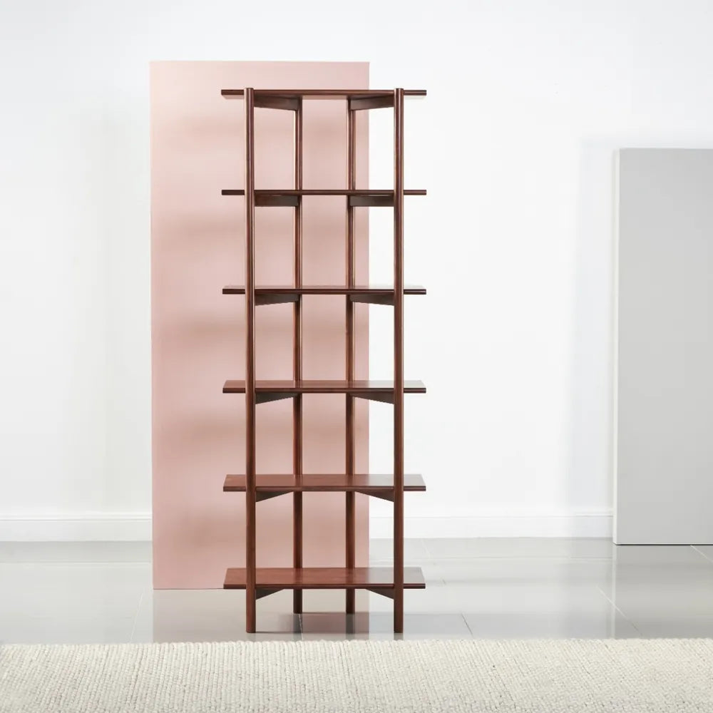 Olivia Modular Shelf Single 28" x 14" x 76" Solid American Walnut