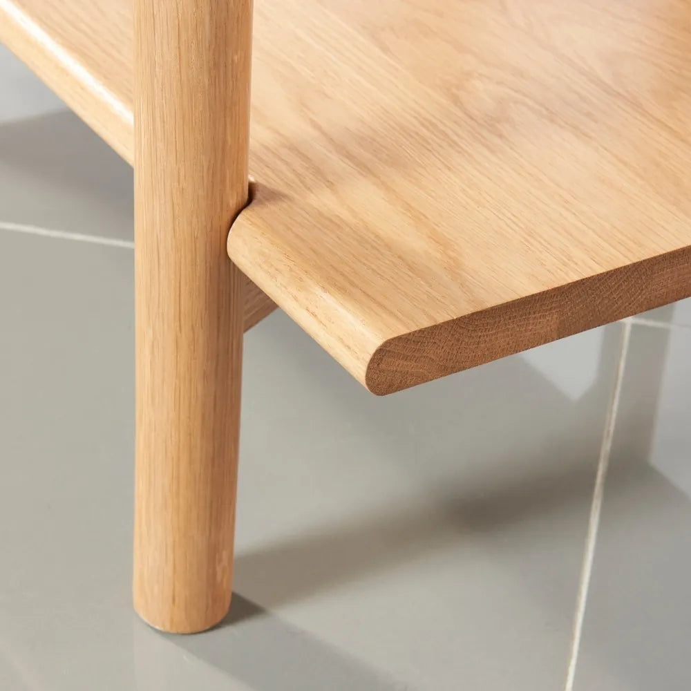 Olivia Modular Shelf Stepped Triple 85" x 14" x 76" Solid American Oak