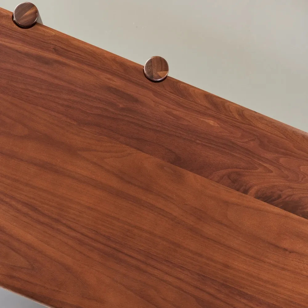Olivia Modular Shelf Triple 85" x 14" x 21" Solid American Walnut