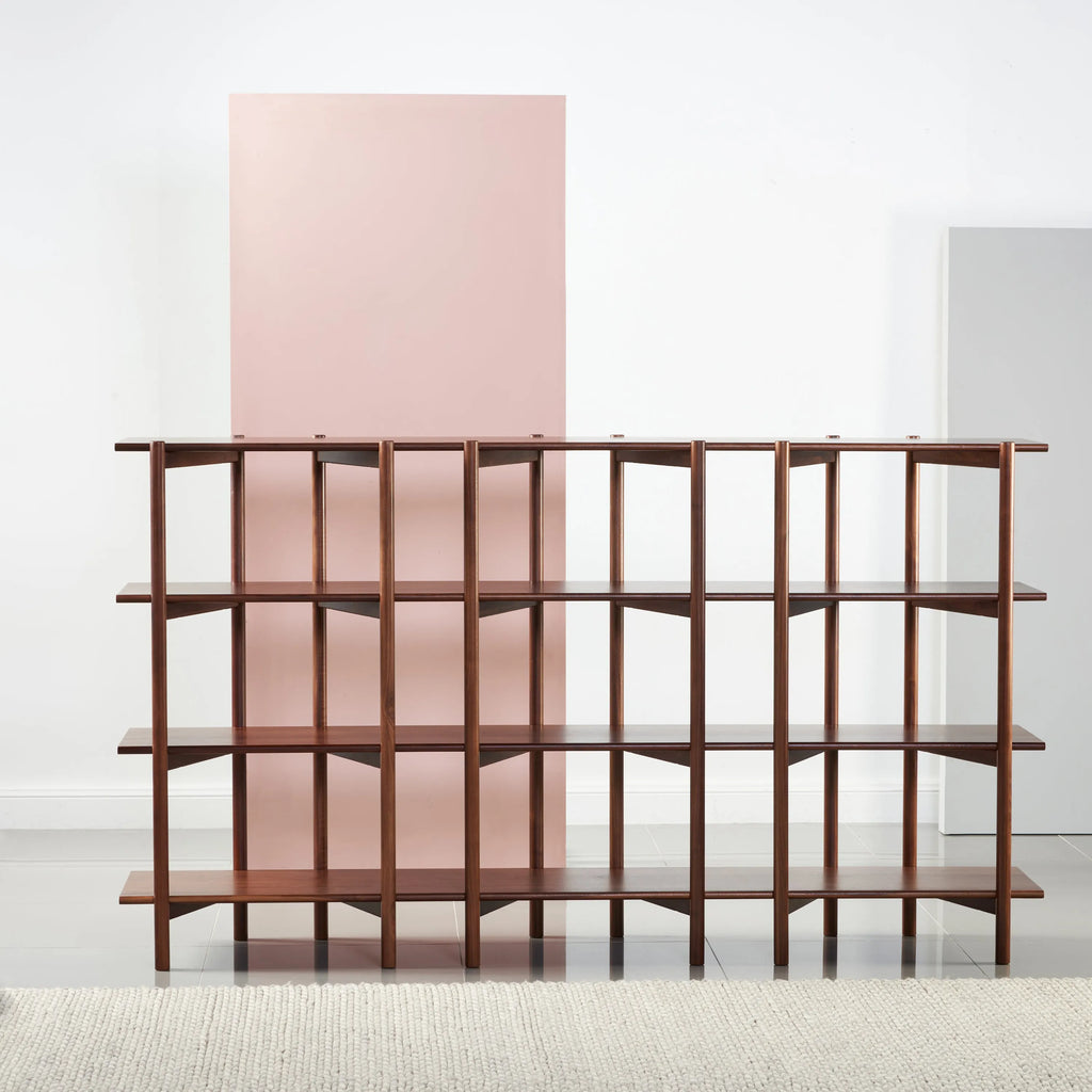 Olivia Modular Shelf Triple 85" x 14" x 48" Solid American Walnut