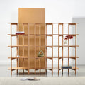 Olivia Modular Shelf Triple 85" x 14" x 62" Solid American Oak