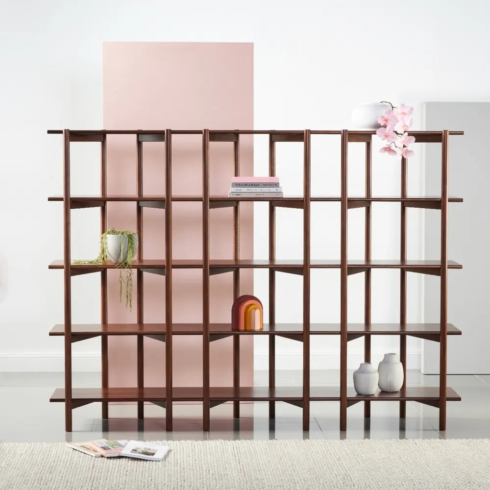 Olivia Modular Shelf Triple 85" x 14" x 62" Solid American Walnut