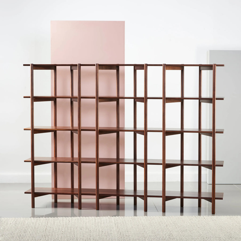 Olivia Modular Shelf Triple 85" x 14" x 62" Solid American Walnut