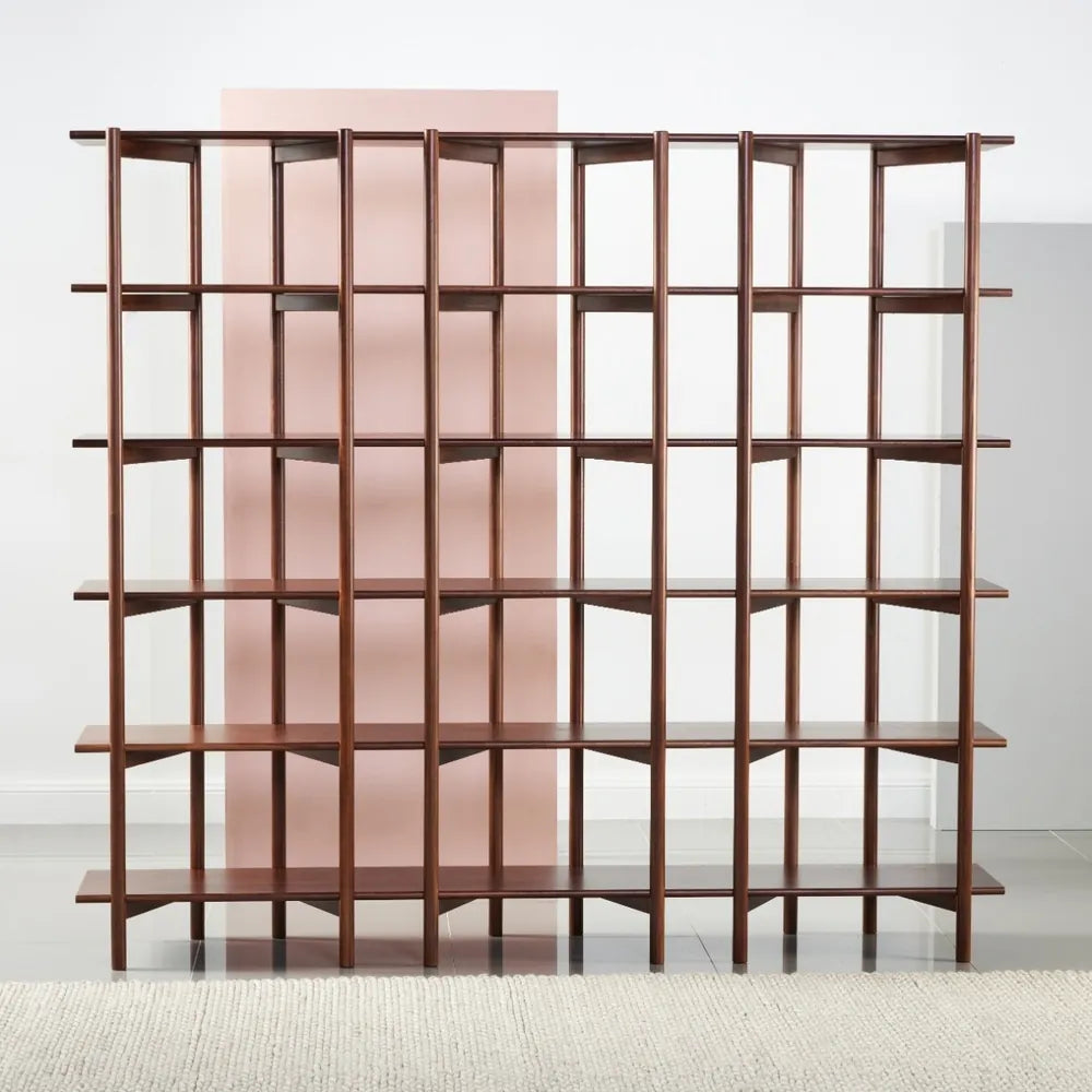 Olivia Modular Shelf Triple 85" x 14" x 76" Solid American Walnut