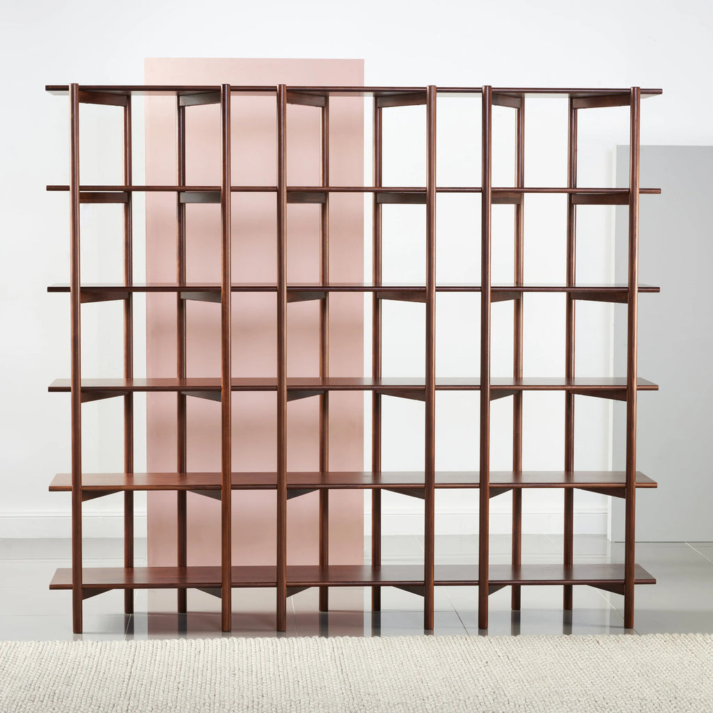 Olivia Modular Shelf Triple 85" x 14" x 76" Solid American Walnut