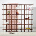 Olivia Modular Shelf Triple 85" x 14" x 76" Solid American Walnut