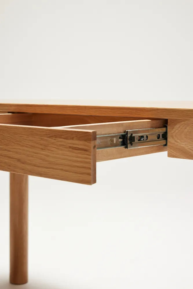 Olivia Office Desk Solid American Oak
