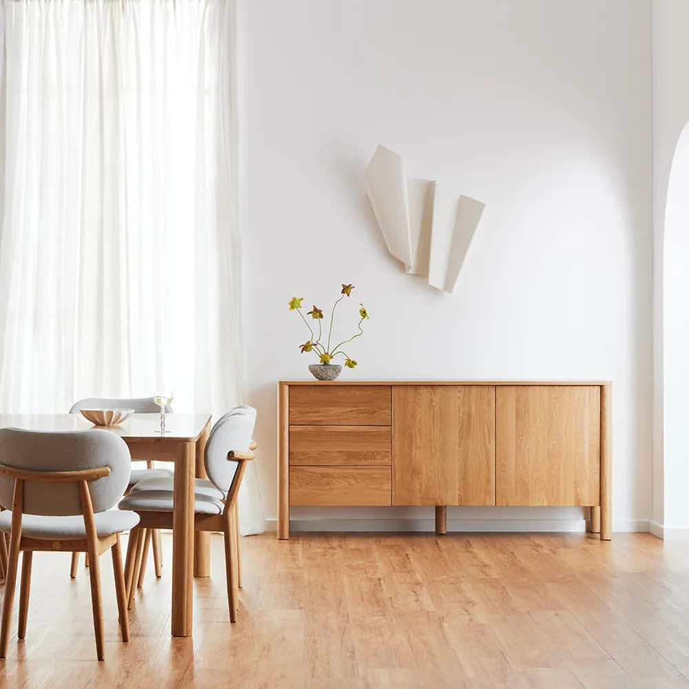Olivia Sideboard 71" x 18" Solid American Oak