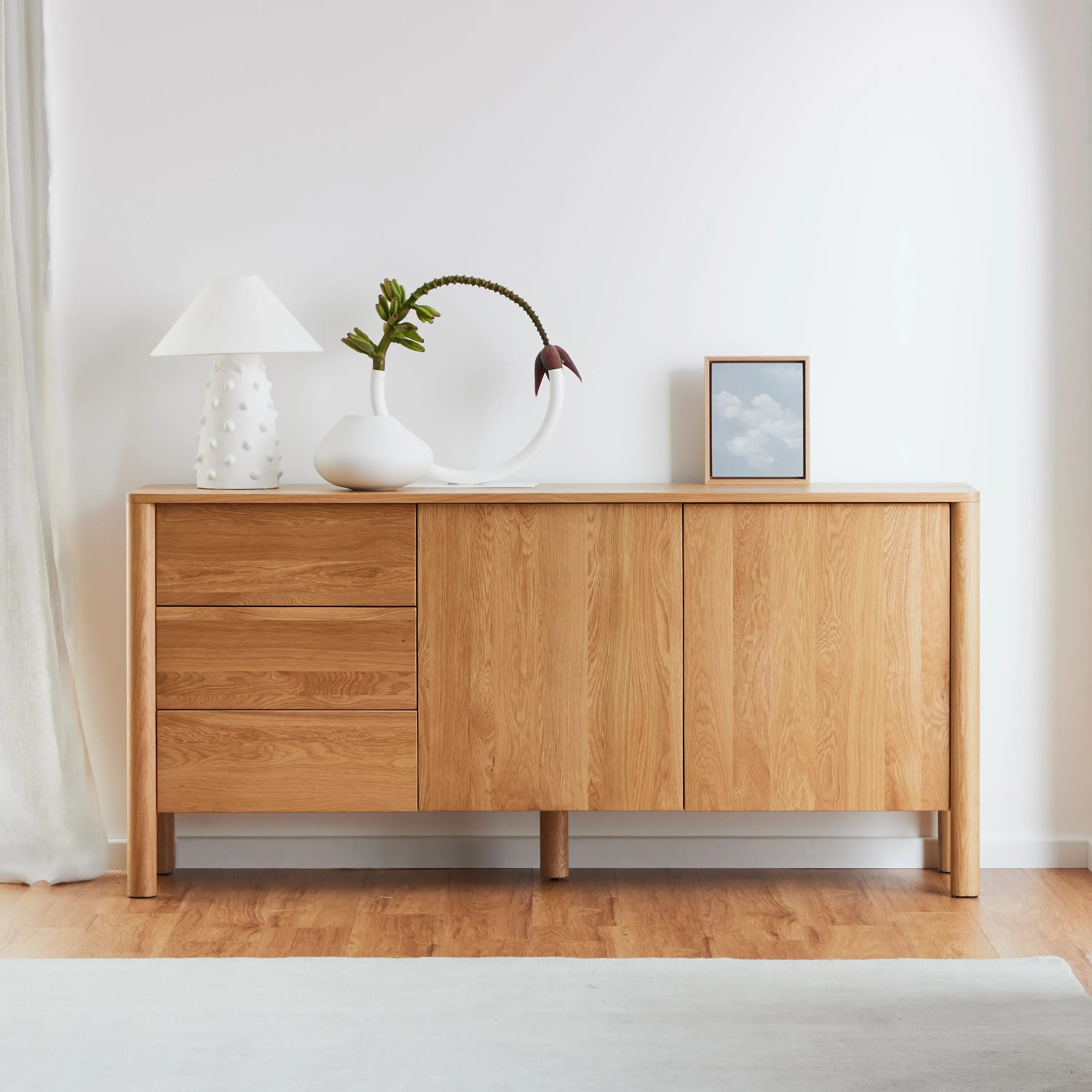 Olivia Sideboard 71" x 18" Solid American Oak