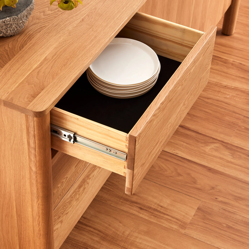 Olivia Sideboard 71" x 18" Solid American Oak