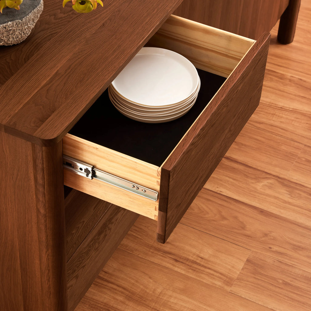 Olivia Sideboard 71" x 18" Solid American Walnut