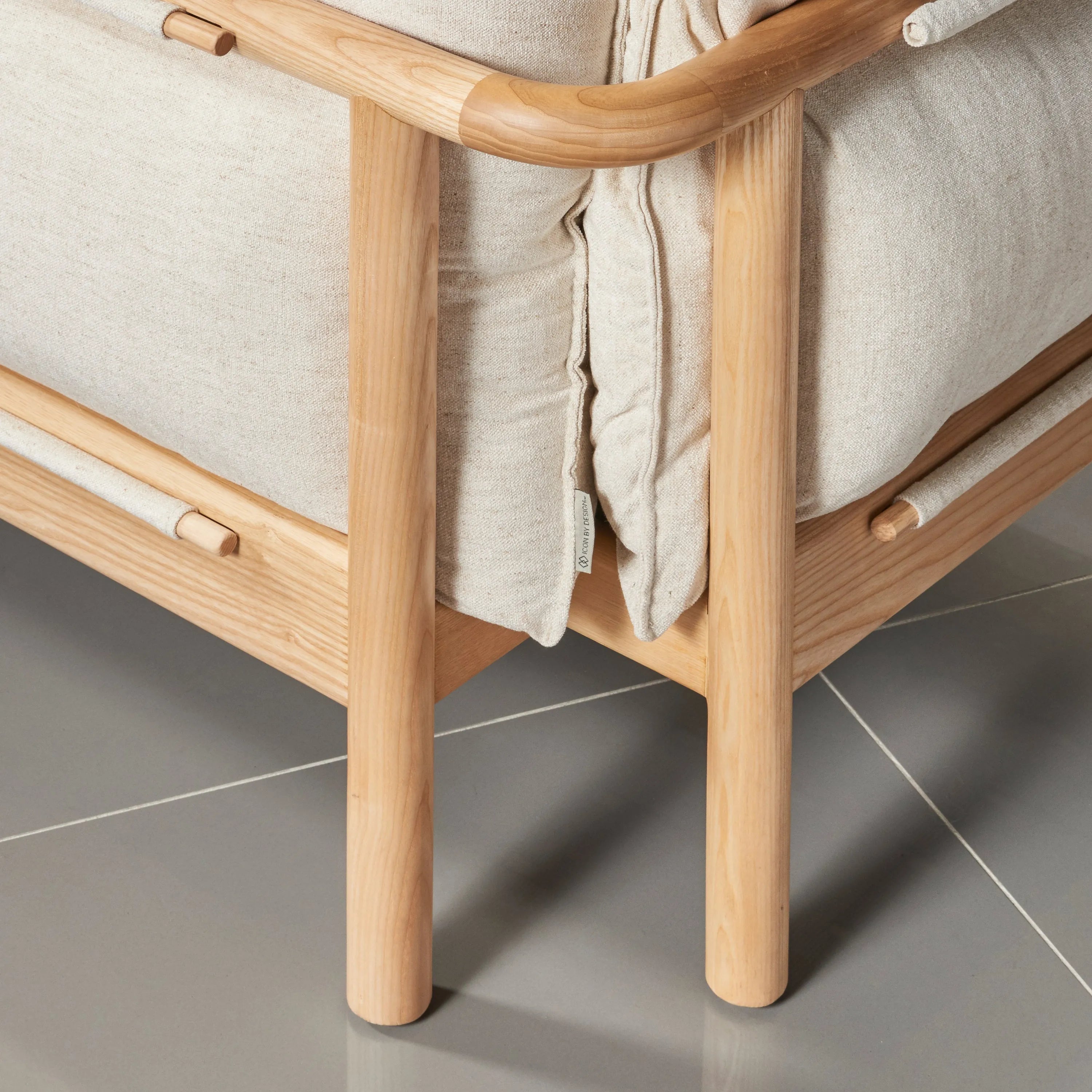 Olivia Sofa Solid American Oak