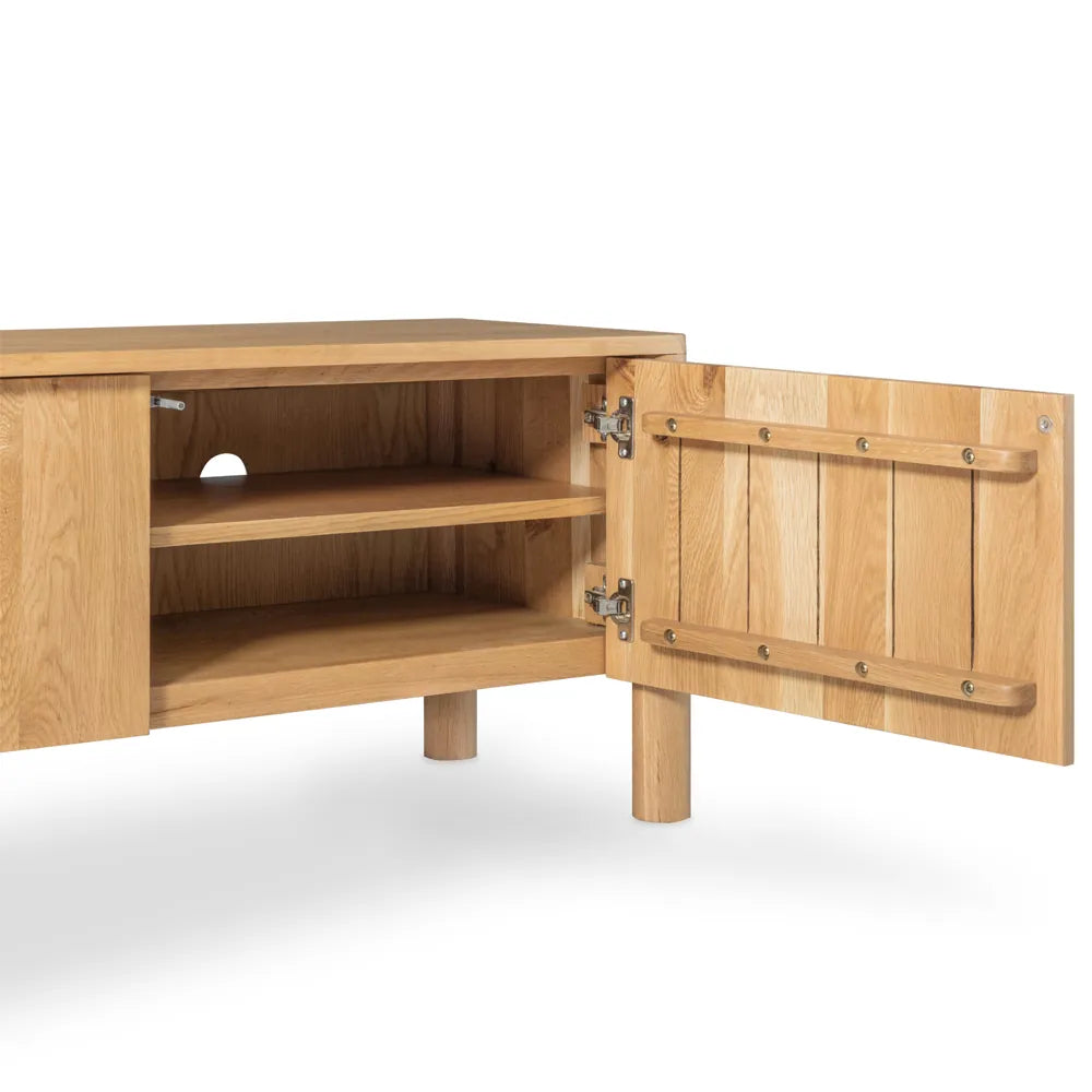 Olivia TV and Media Console 71" x 18" Solid American Oak