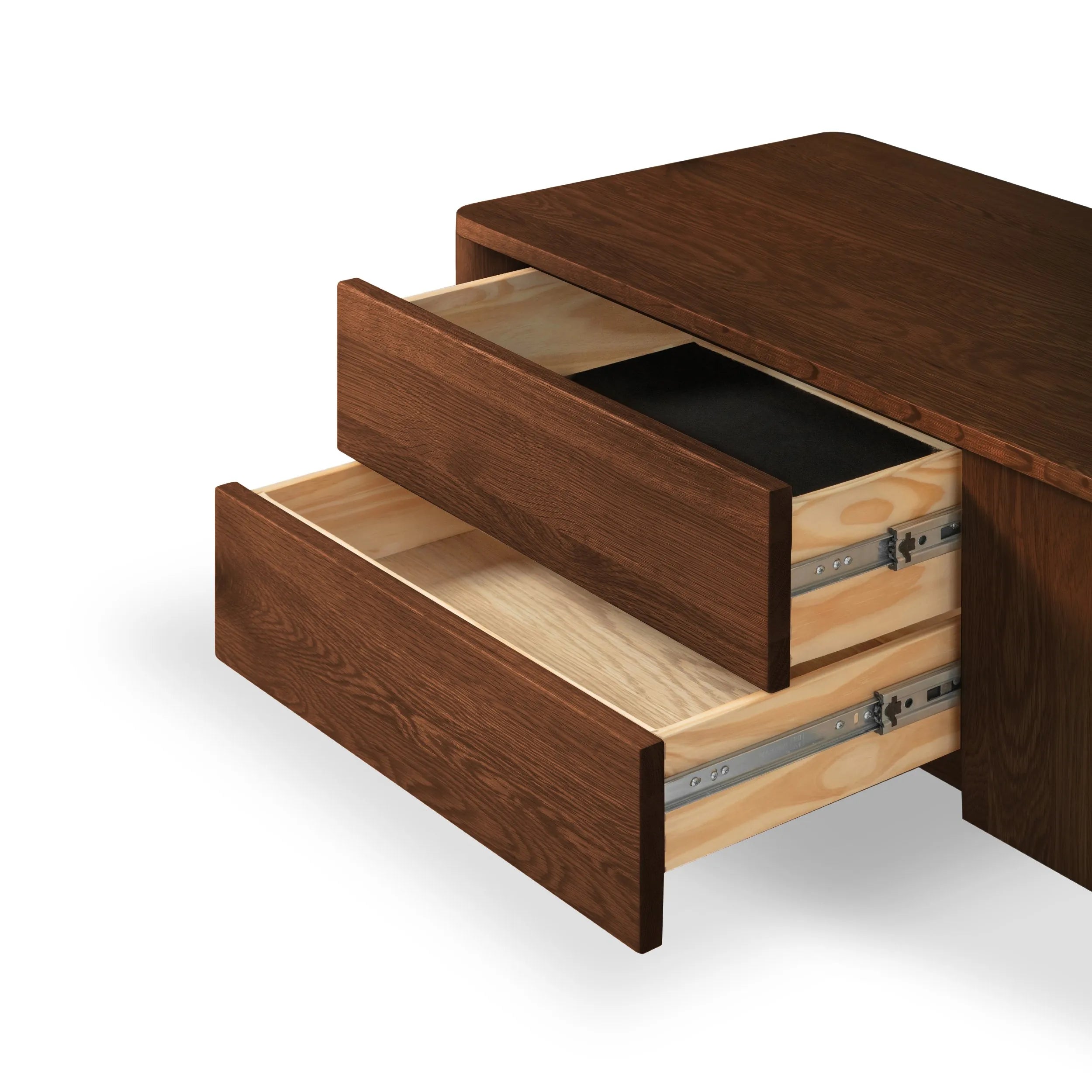 Olivia TV and Media Console 71" x 18" Solid American Walnut