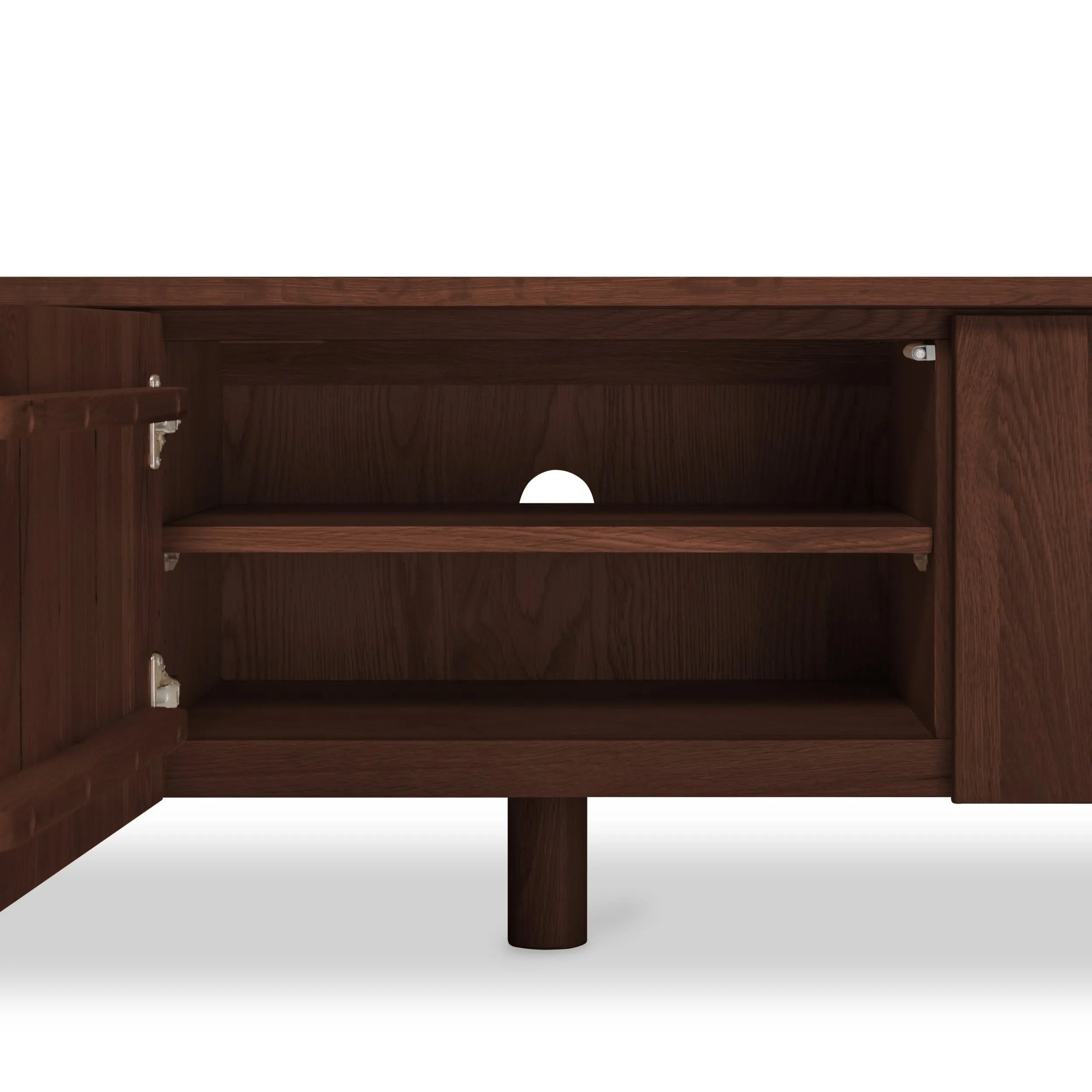 Olivia TV and Media Console 71" x 18" Solid American Walnut