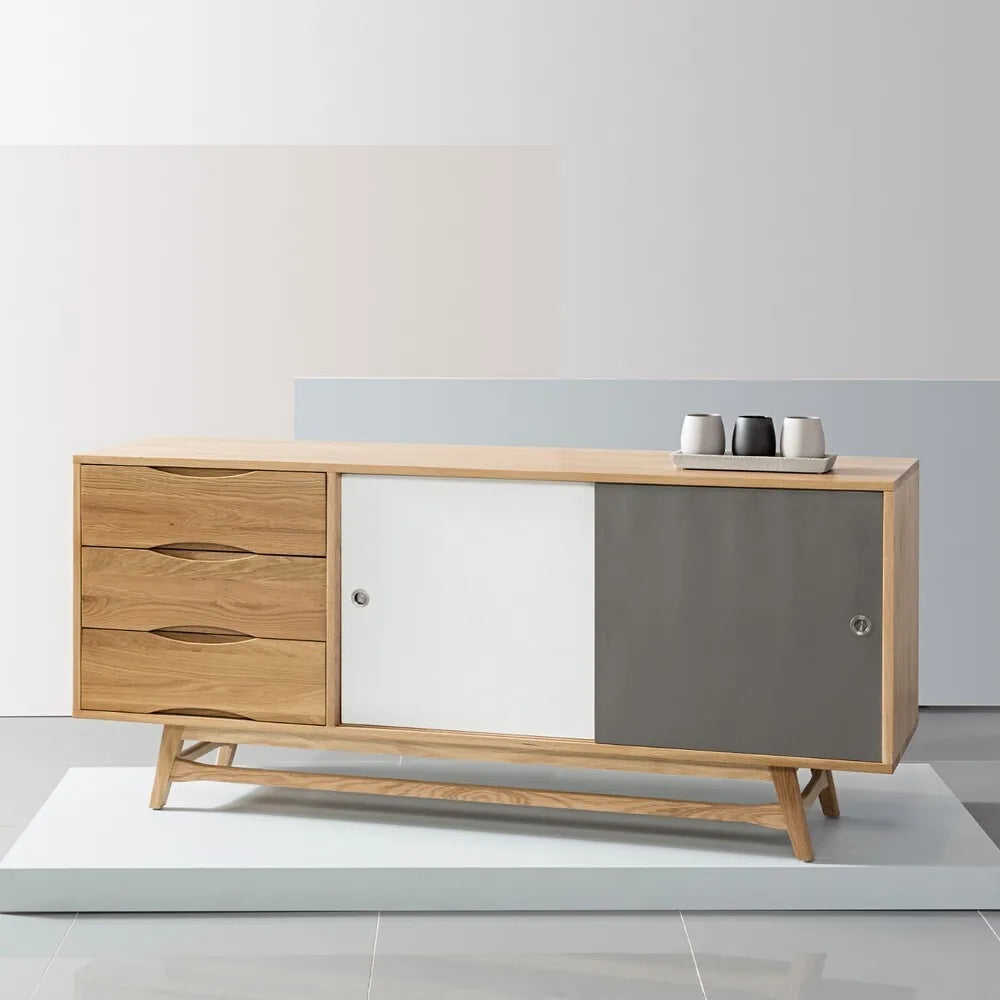 Svend Sideboard 71" x 18" Solid American Oak