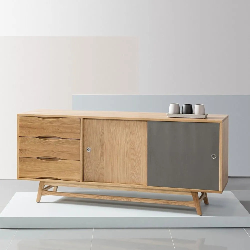 Svend Sideboard 71" x 18" Solid American Oak