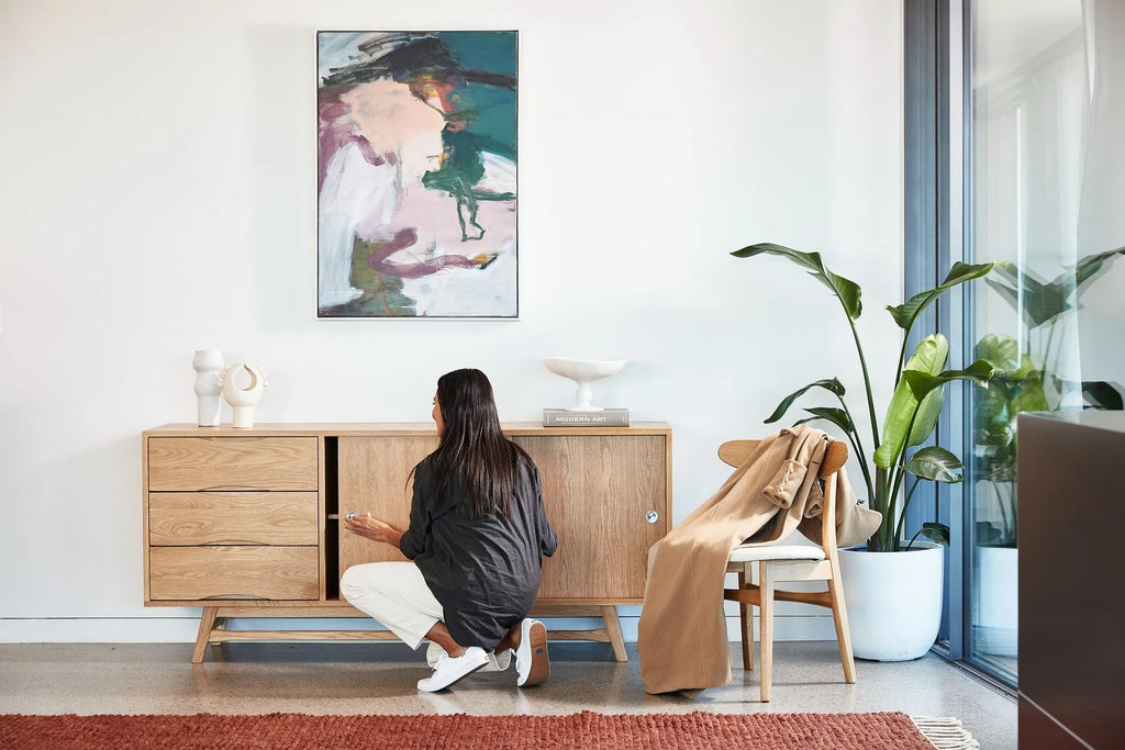 Svend Sideboard 71" x 18" Solid American Oak