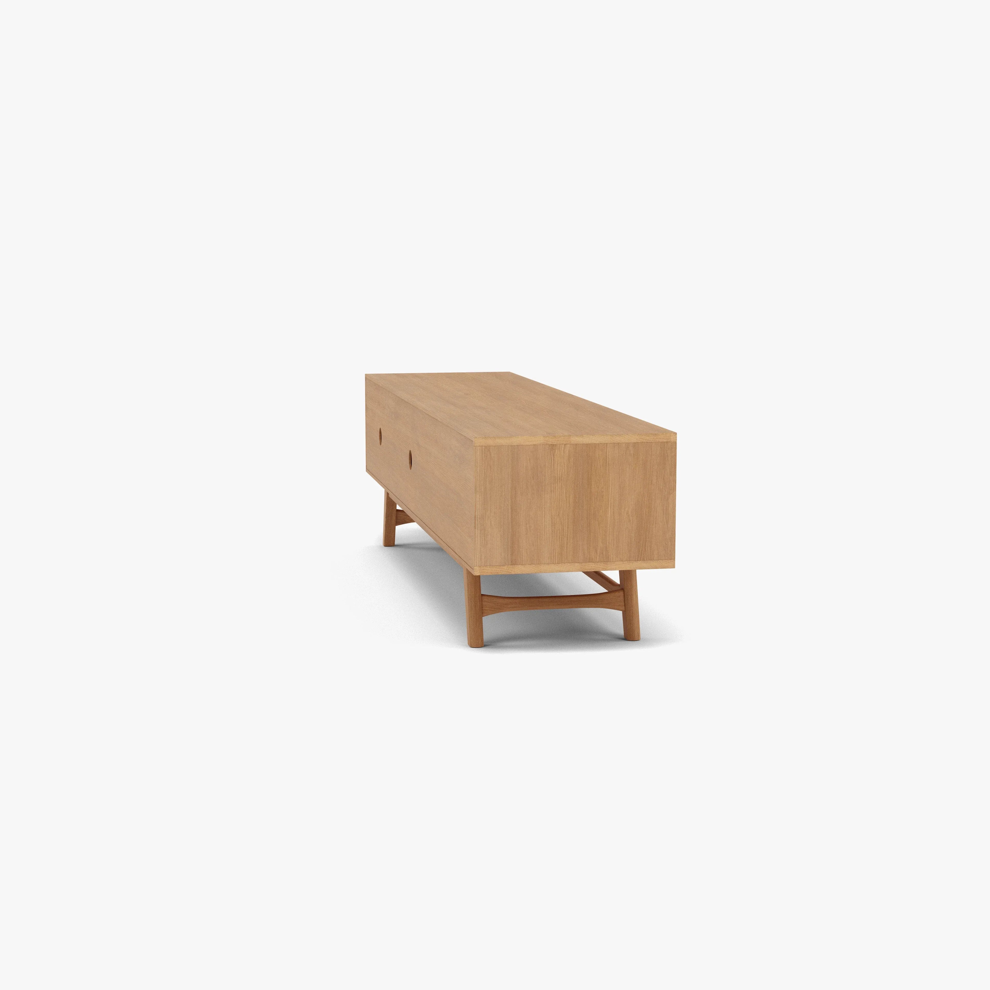 Svend TV and Media Console 71" x 18" Solid American Oak