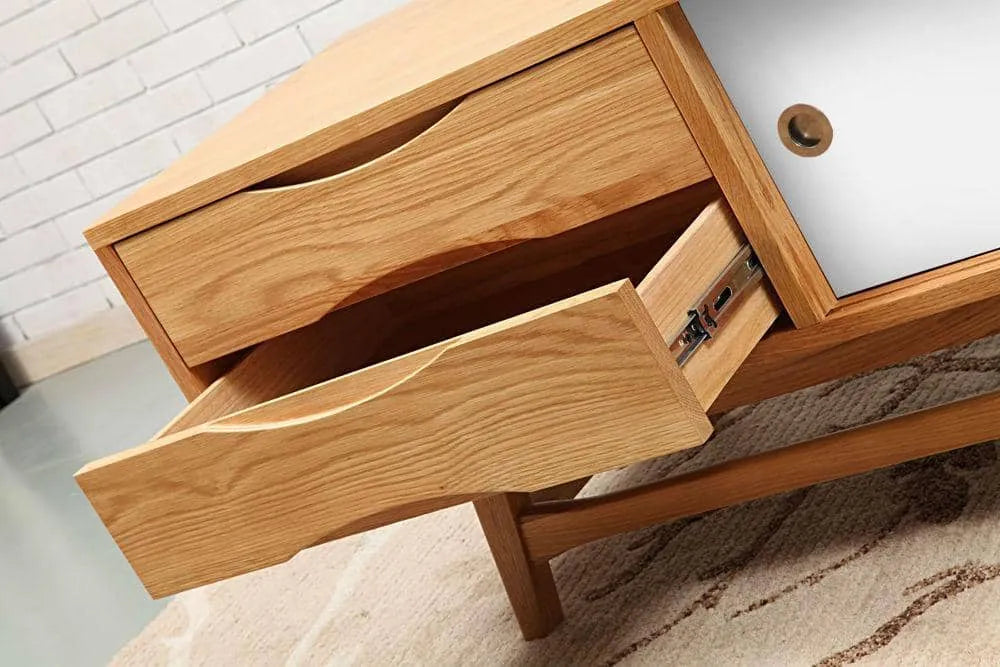 Svend TV and Media Console 71" x 18" Solid American Oak