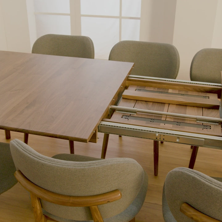 Magnus Dining Table Extendable Solid American Walnut