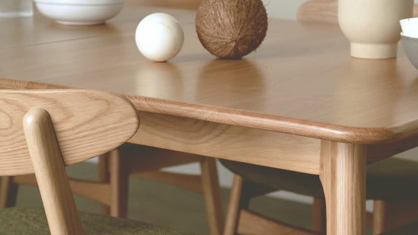 oak extension dining table