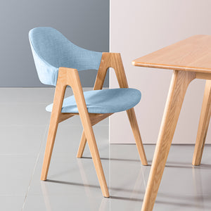 ナイキ/NAIKI 木製チェアー ハイバック ブルー E277BR-BL 540×605×895mm Wooden chair-
